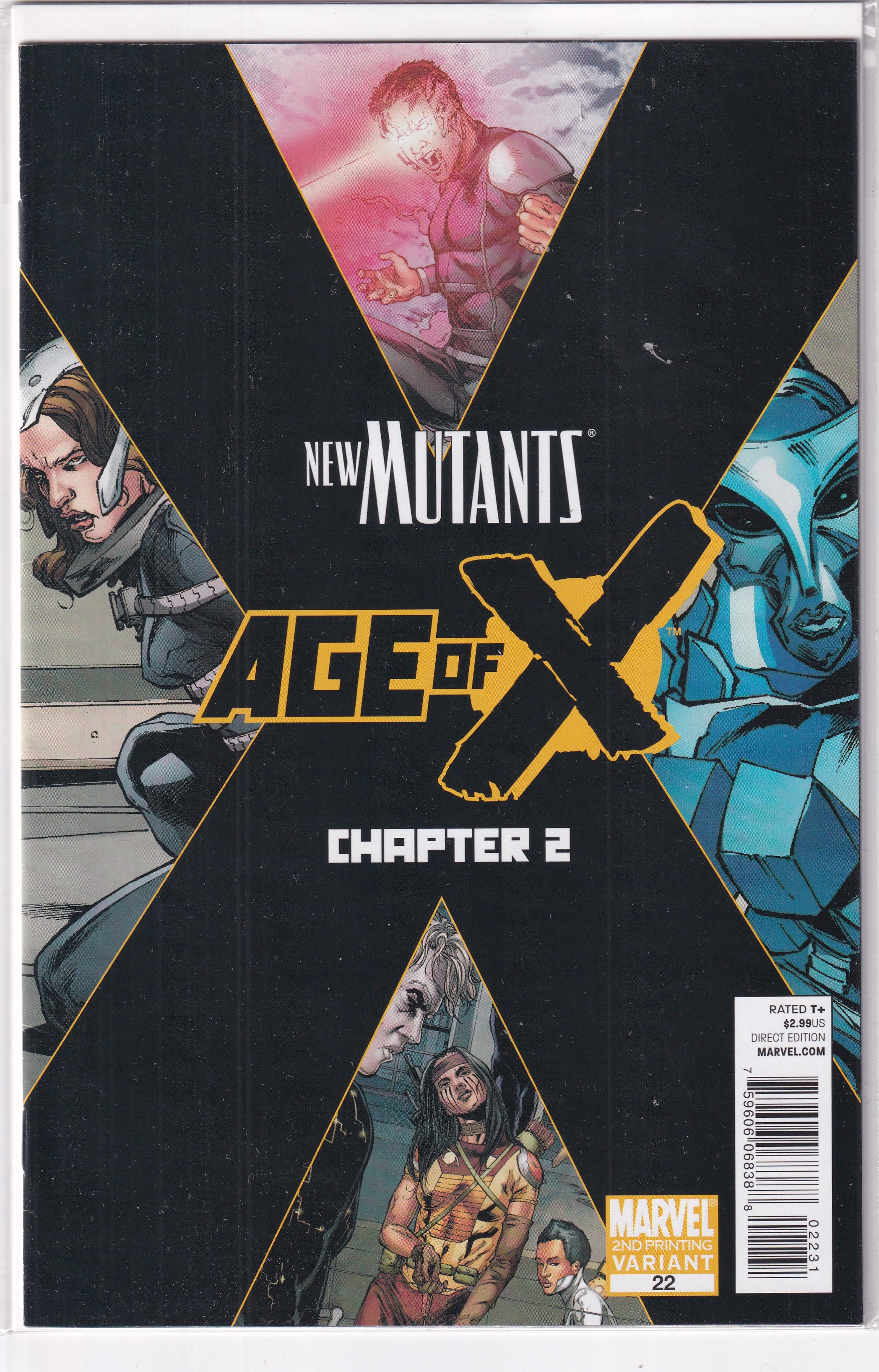 NEW MUTANTS AGE OF X #22 2ND PRINT VARIANT - Slab City Comics