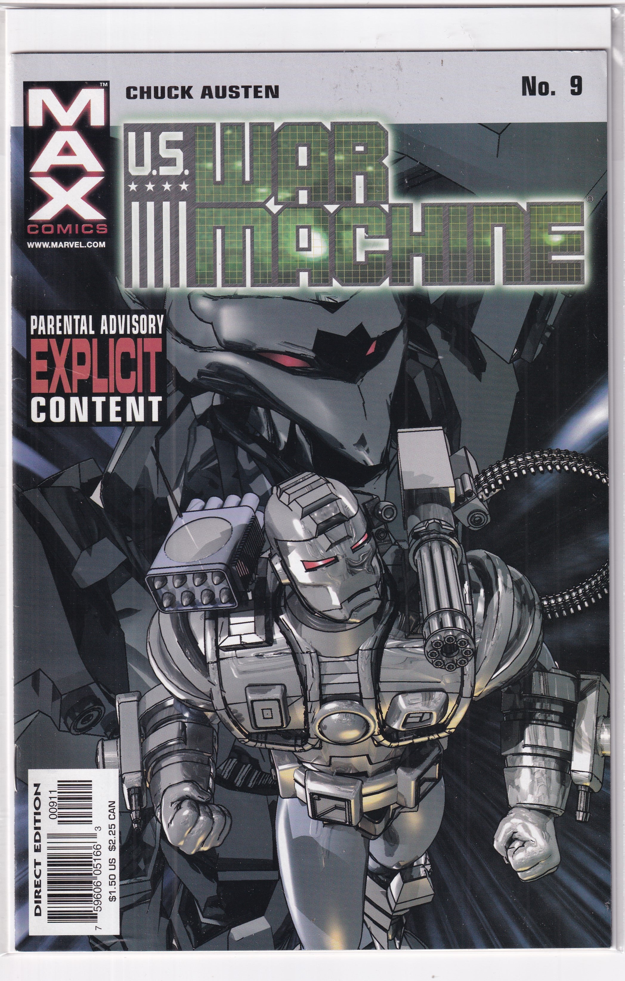 U.S. WAR MACHINE #9 - Slab City Comics