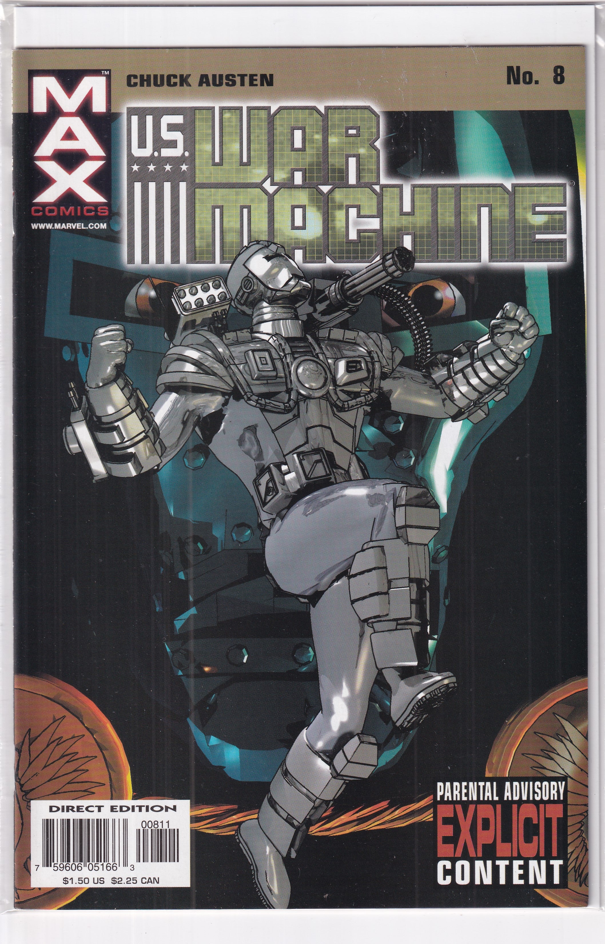 U.S. WAR MACHINE #8 - Slab City Comics