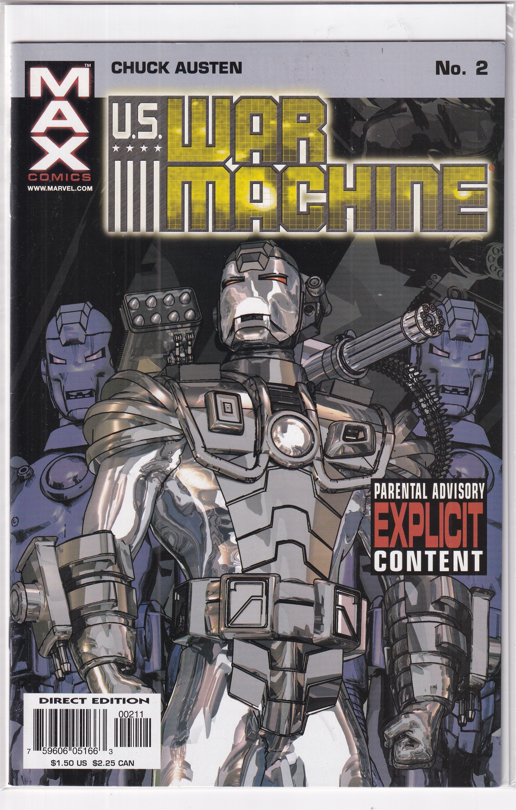 U.S. WAR MACHINE #2 - Slab City Comics
