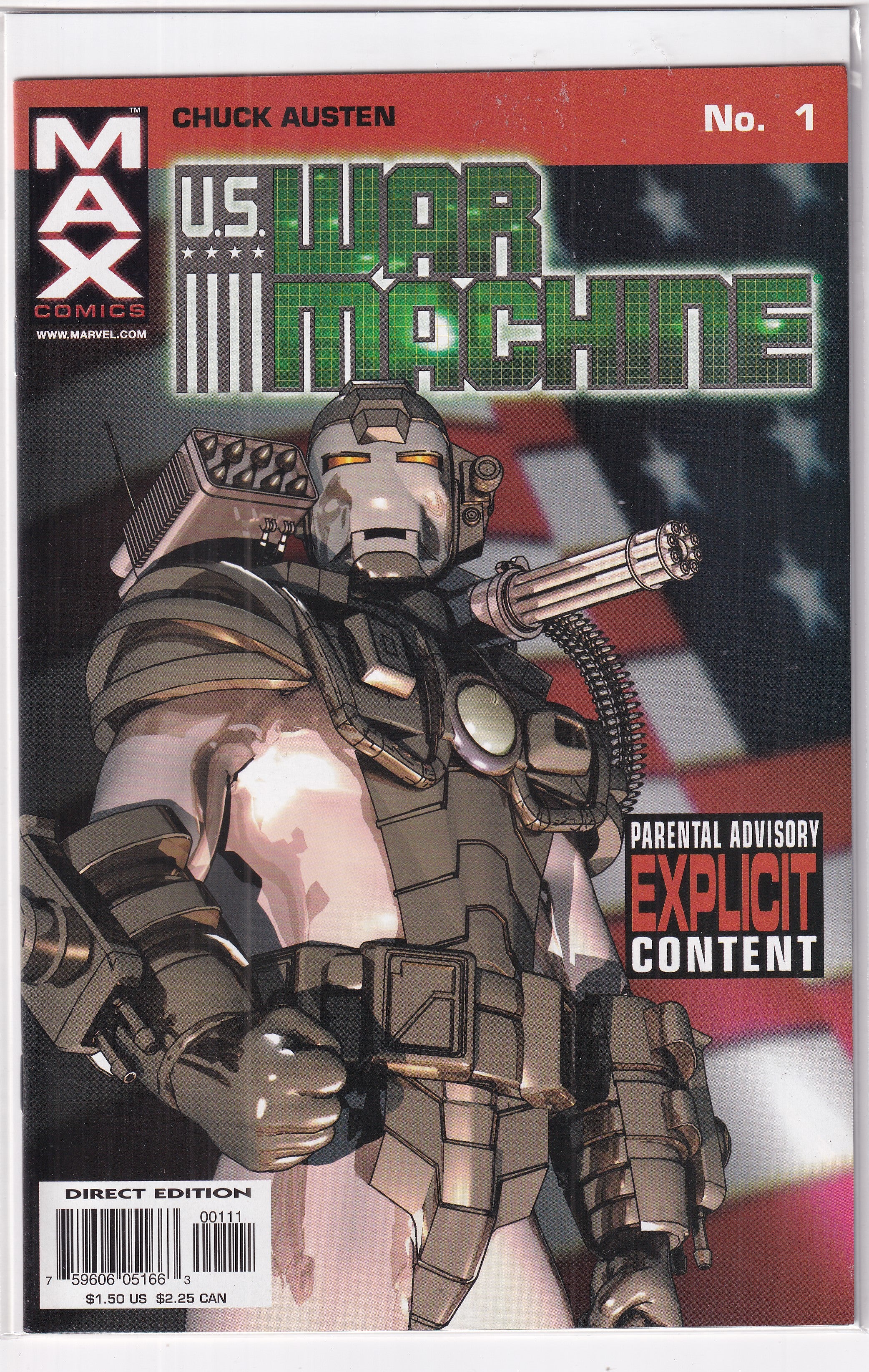 U.S. WAR MACHINE #1 - Slab City Comics