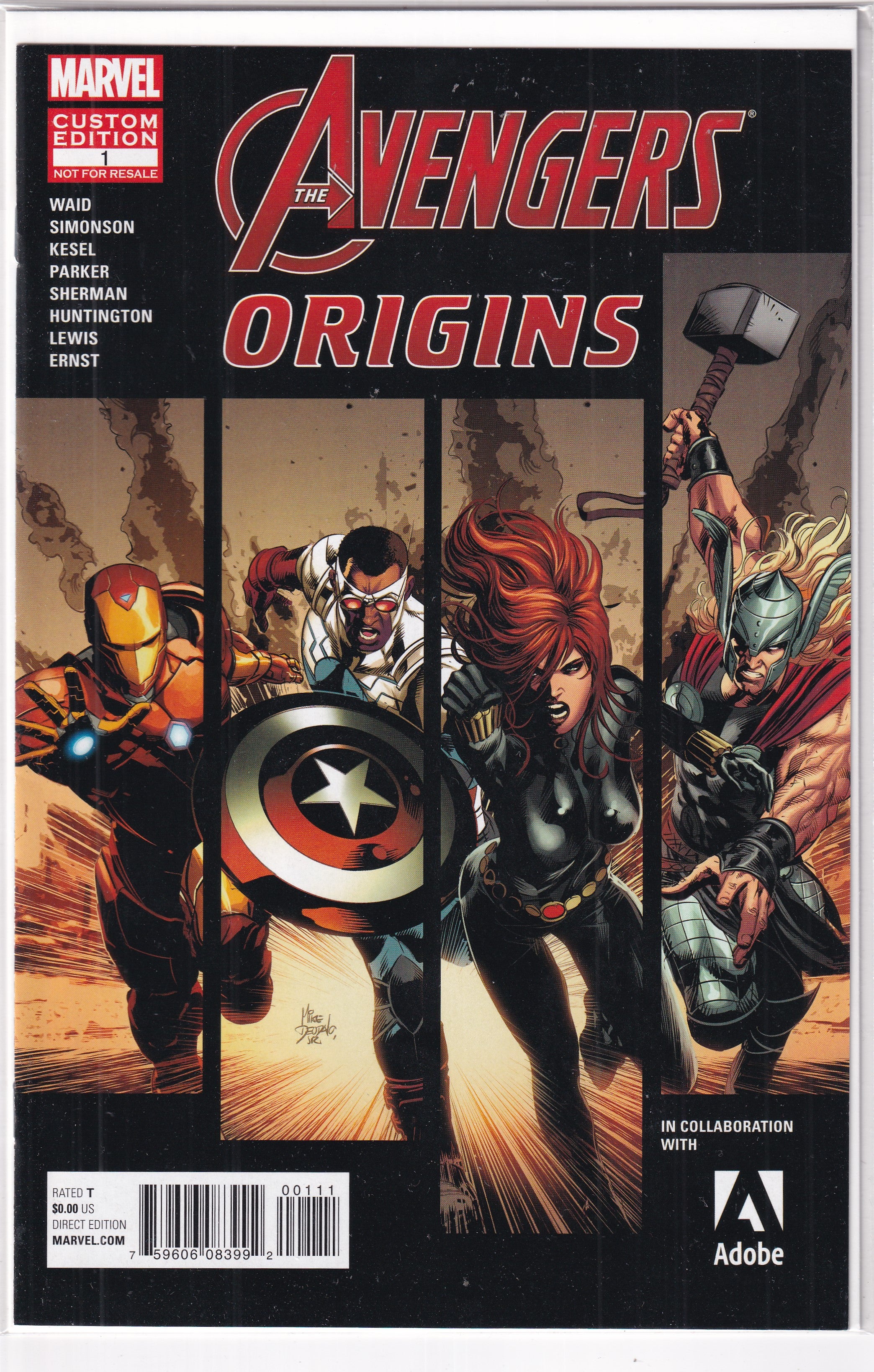 AVENGERS ORIGINS #1 CUSTOM EDITION - Slab City Comics