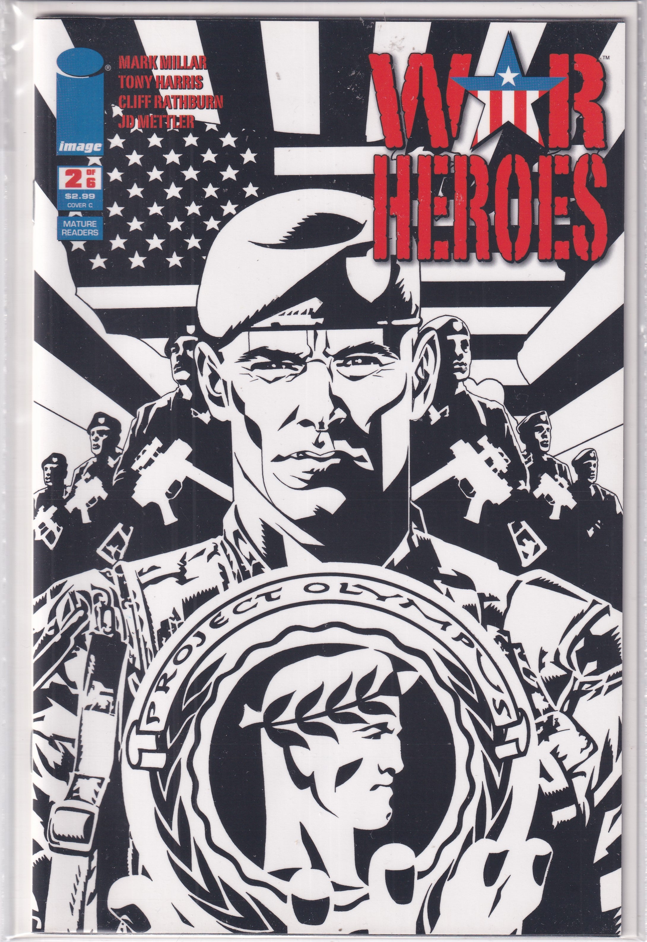 WAR HEROES #2 VARIANT B&W - Slab City Comics