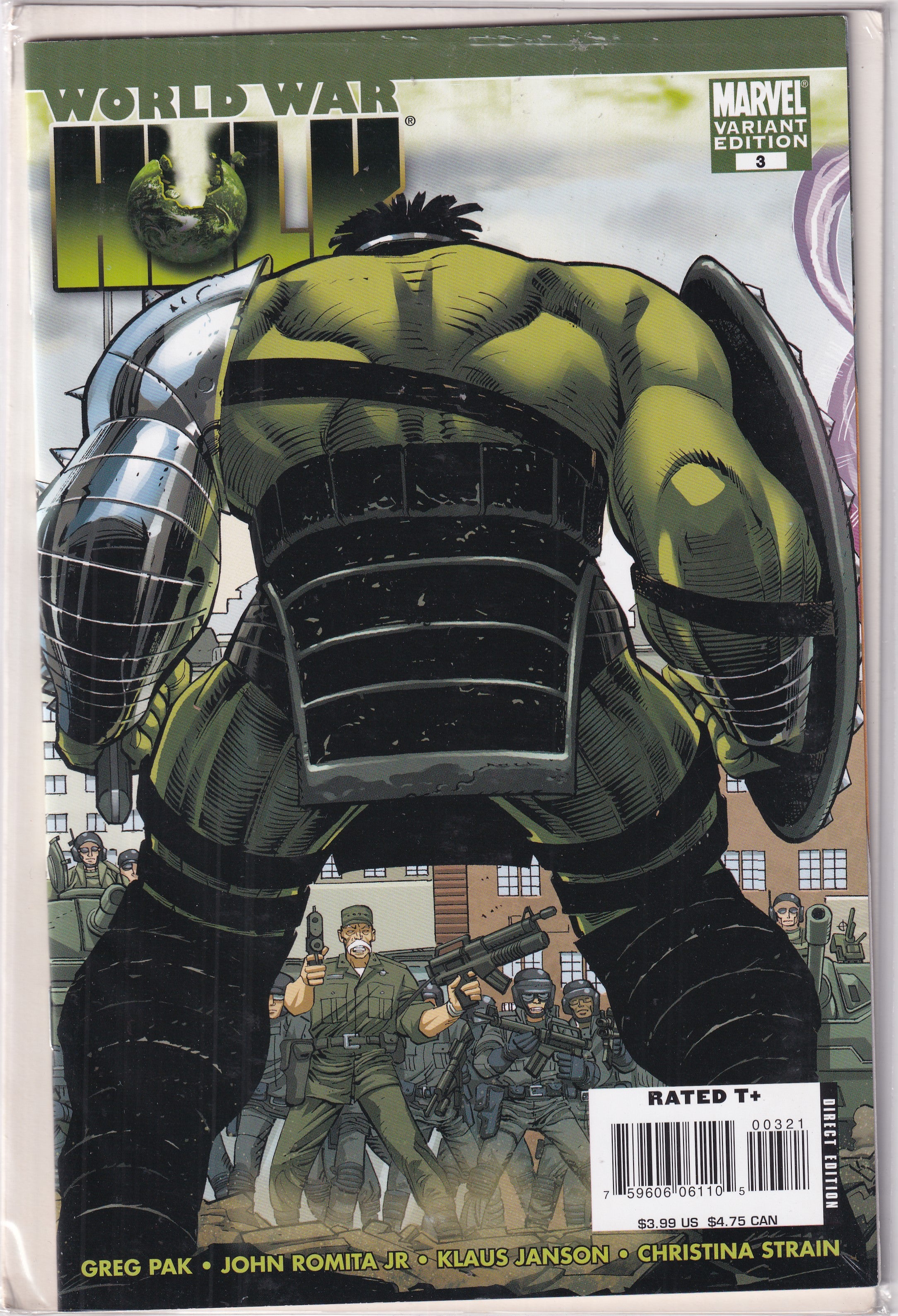 WORLD WAR HULK #3 VARIANT - Slab City Comics