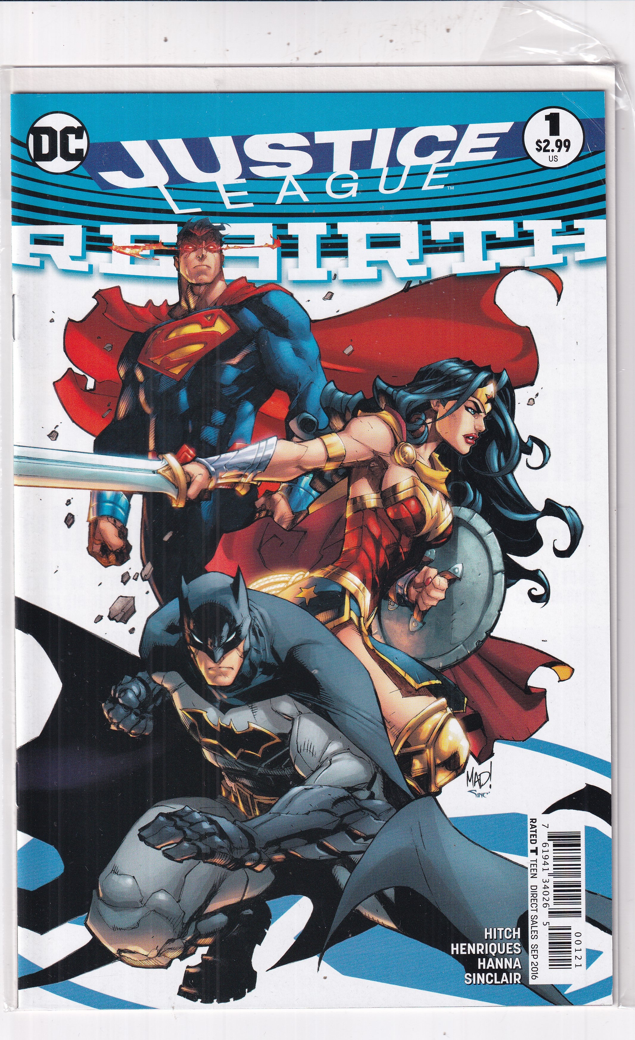 JUSTICE LEAGUE REBIRTH #1 - Slab City Comics
