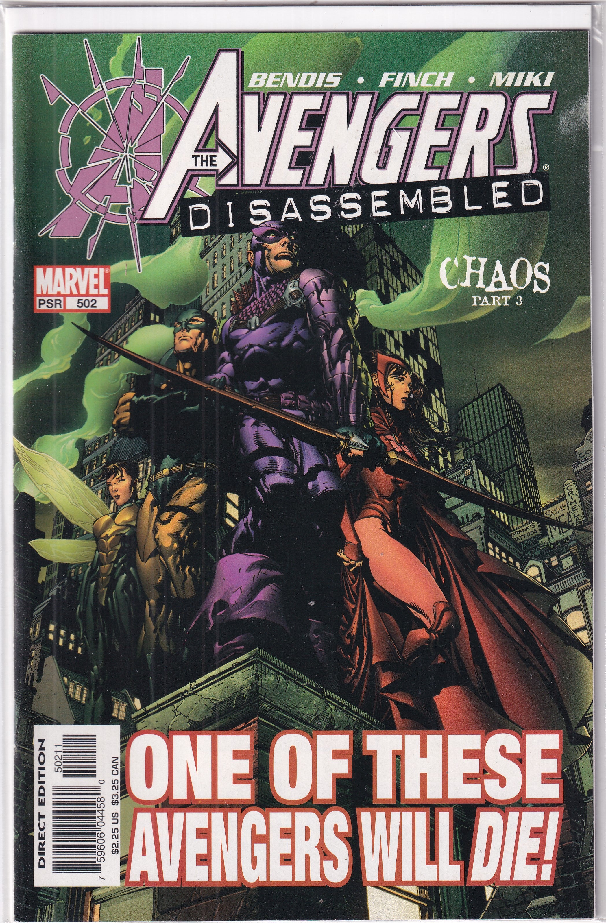 AVENGERS DISASSEMBLED #502 - Slab City Comics