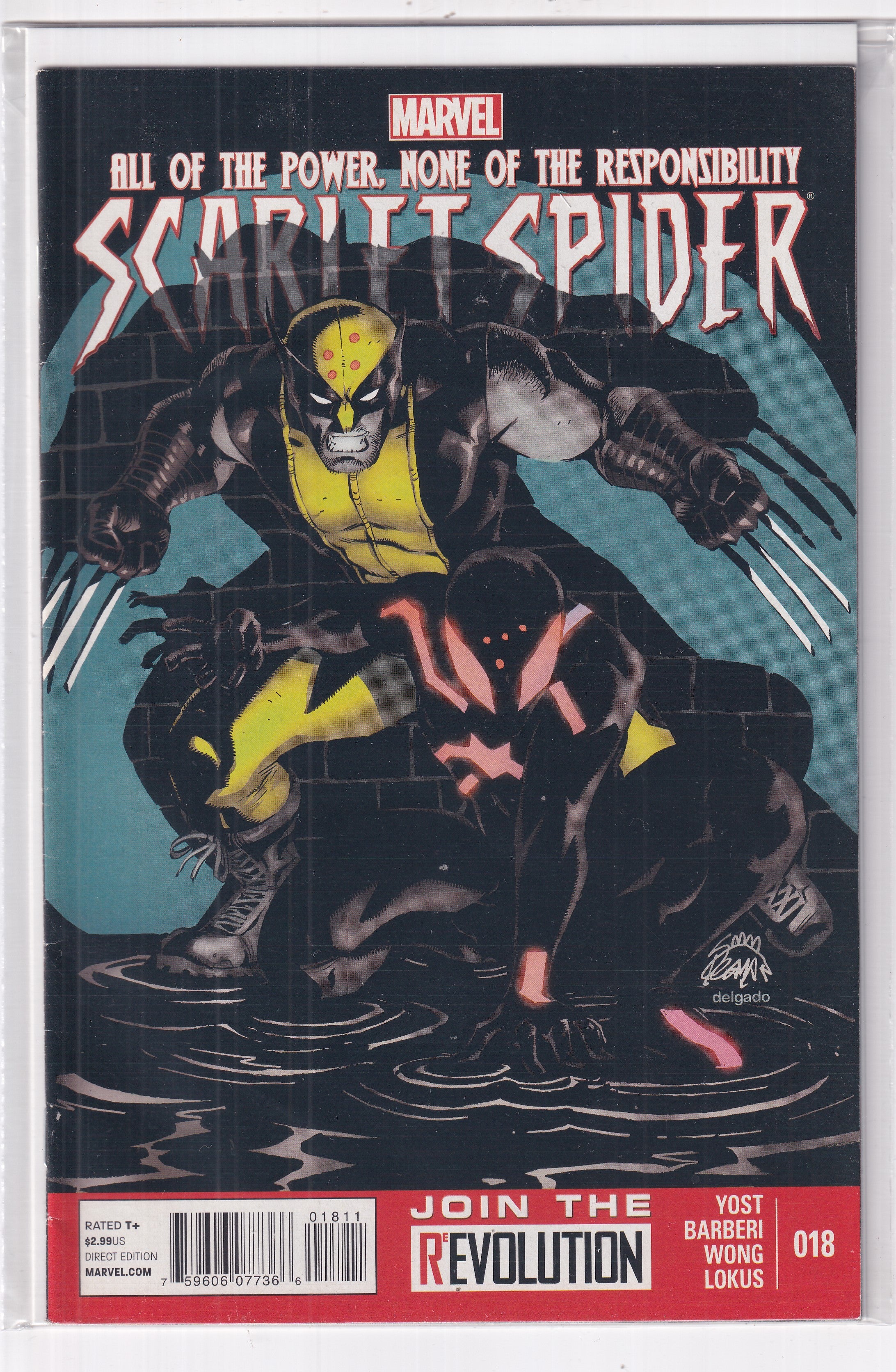 ALL OF THE POWER NONE OF THE RESPONSIBILITY SCARLET SPIDER #18 - Slab City Comics