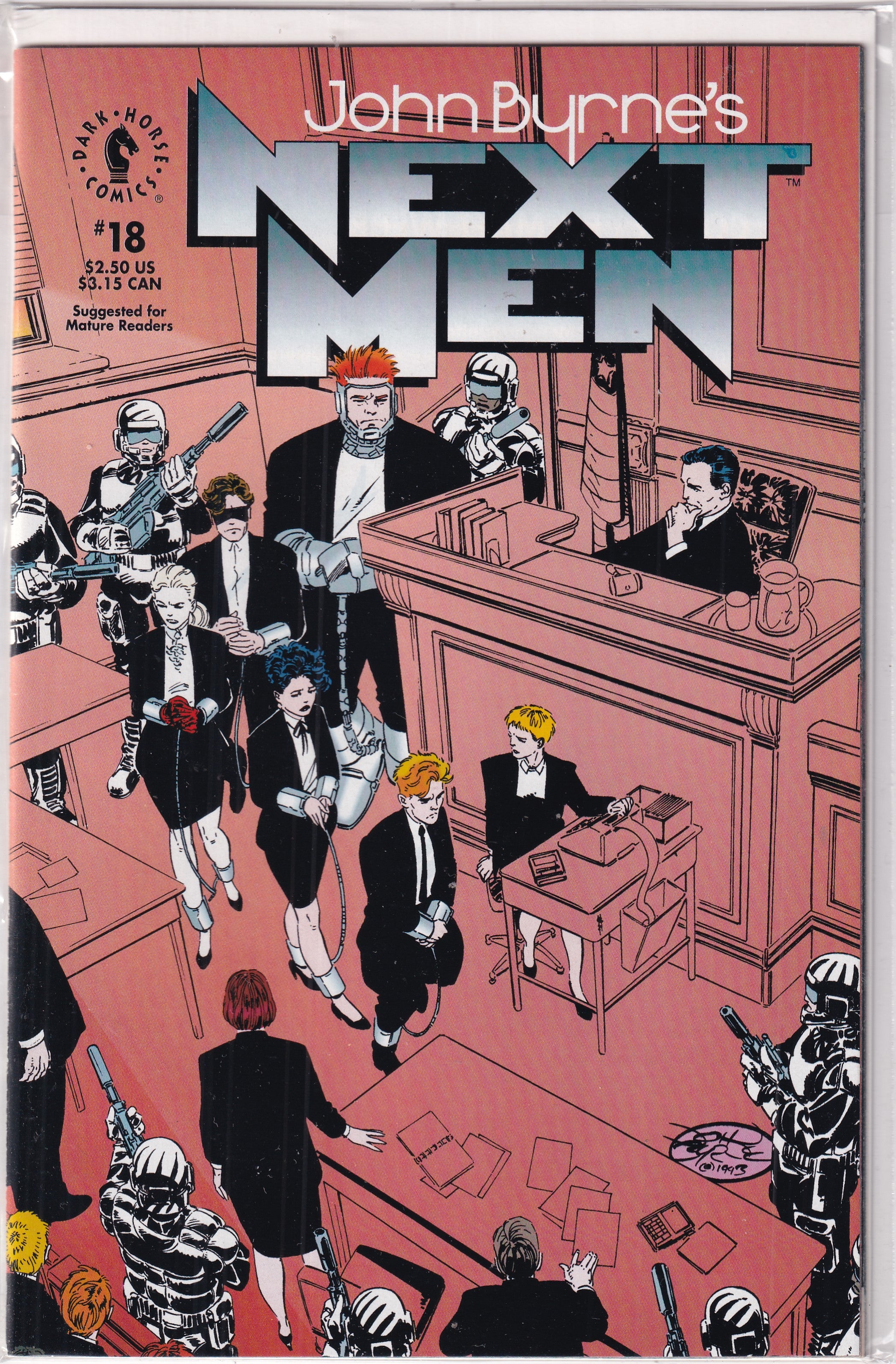 JOHN BYNE'S NEXT MEN #18 - Slab City Comics