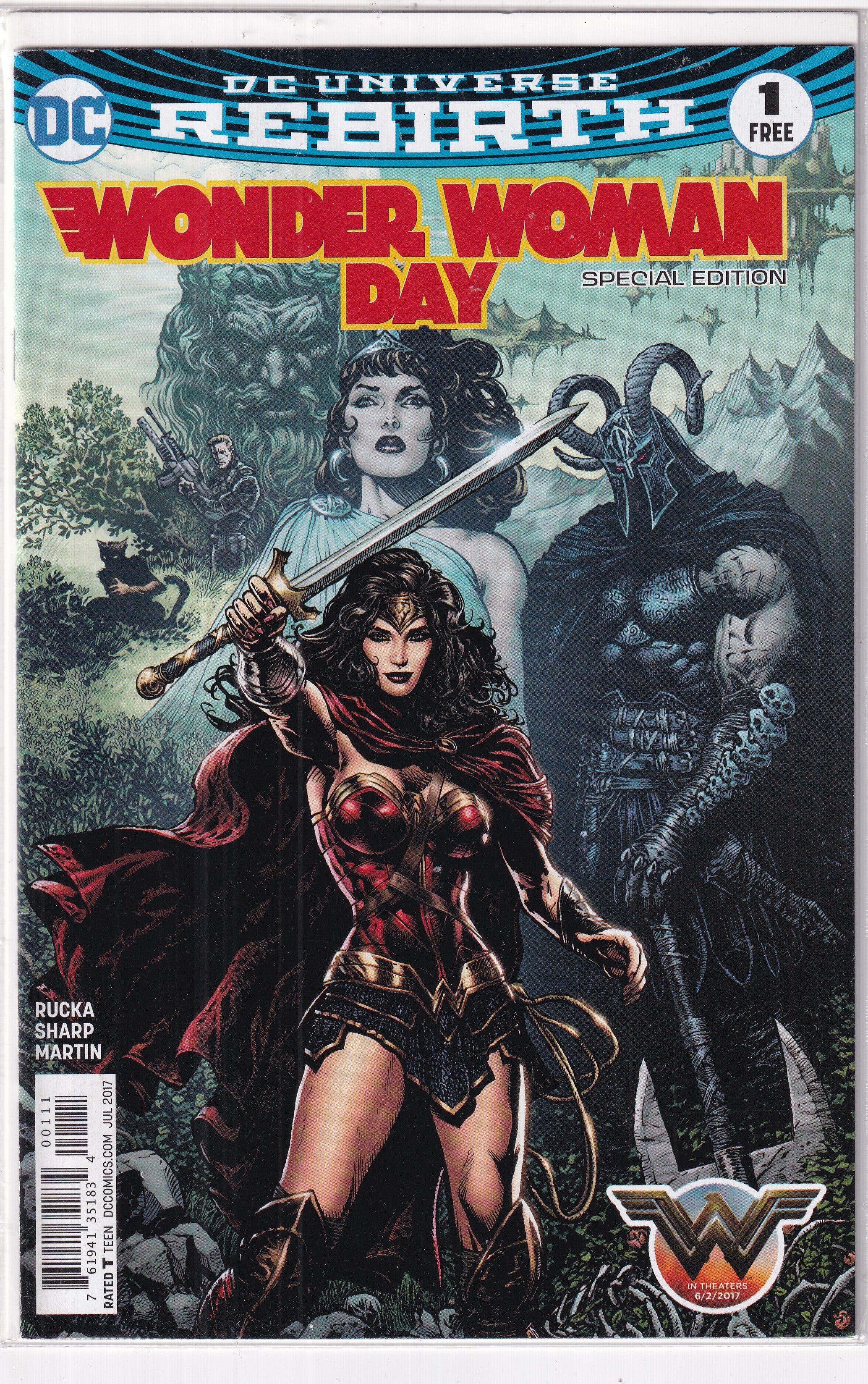DC UNIVERSE REBIRTH WONDER WOMAN DAY SPECIAL #1 - Slab City Comics