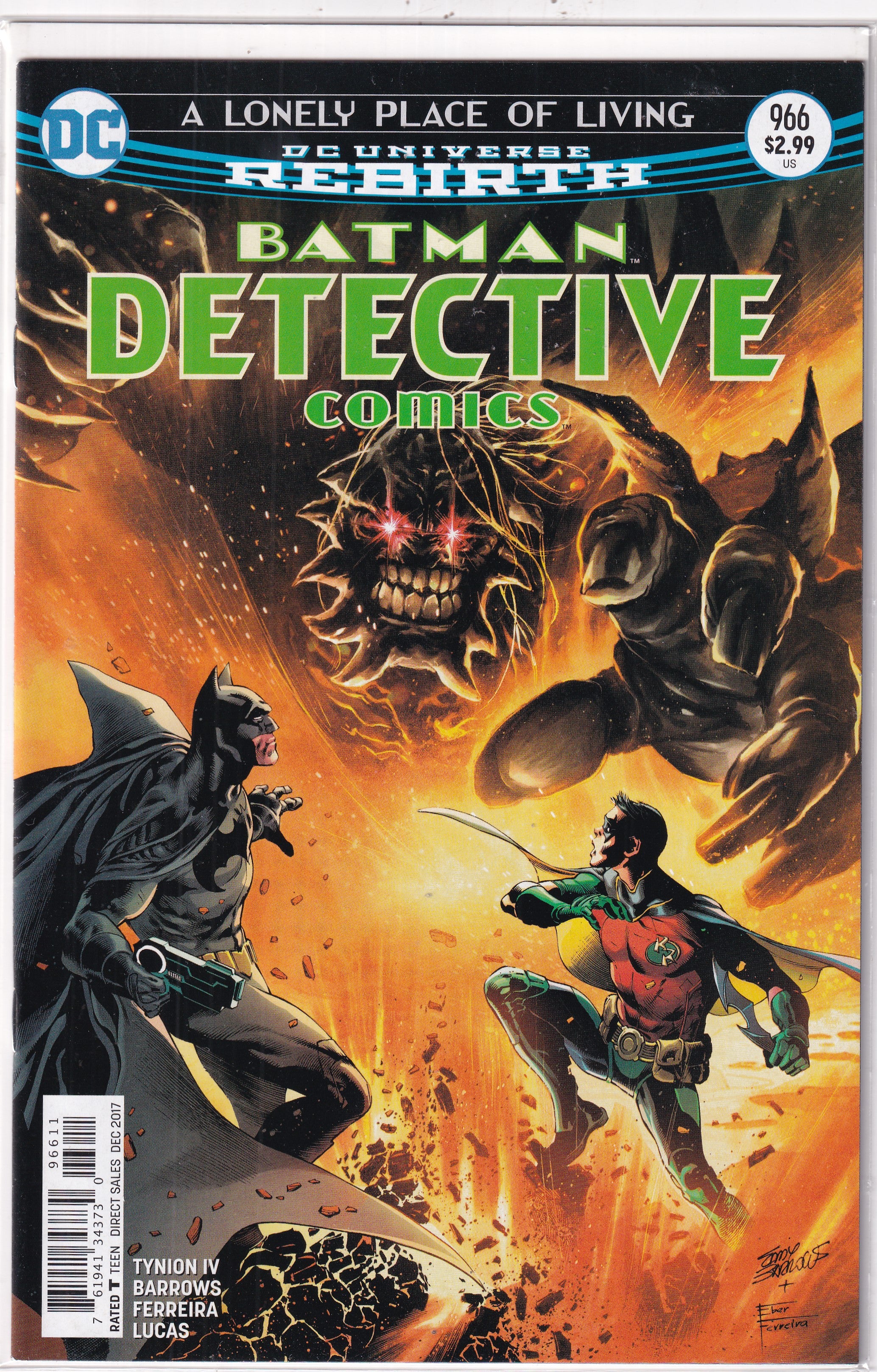 LONELY PLACE OF LIVING DC UNIVERSE REBIRTH BATMAN DETECTIVE COMICS #966 - Slab City Comics