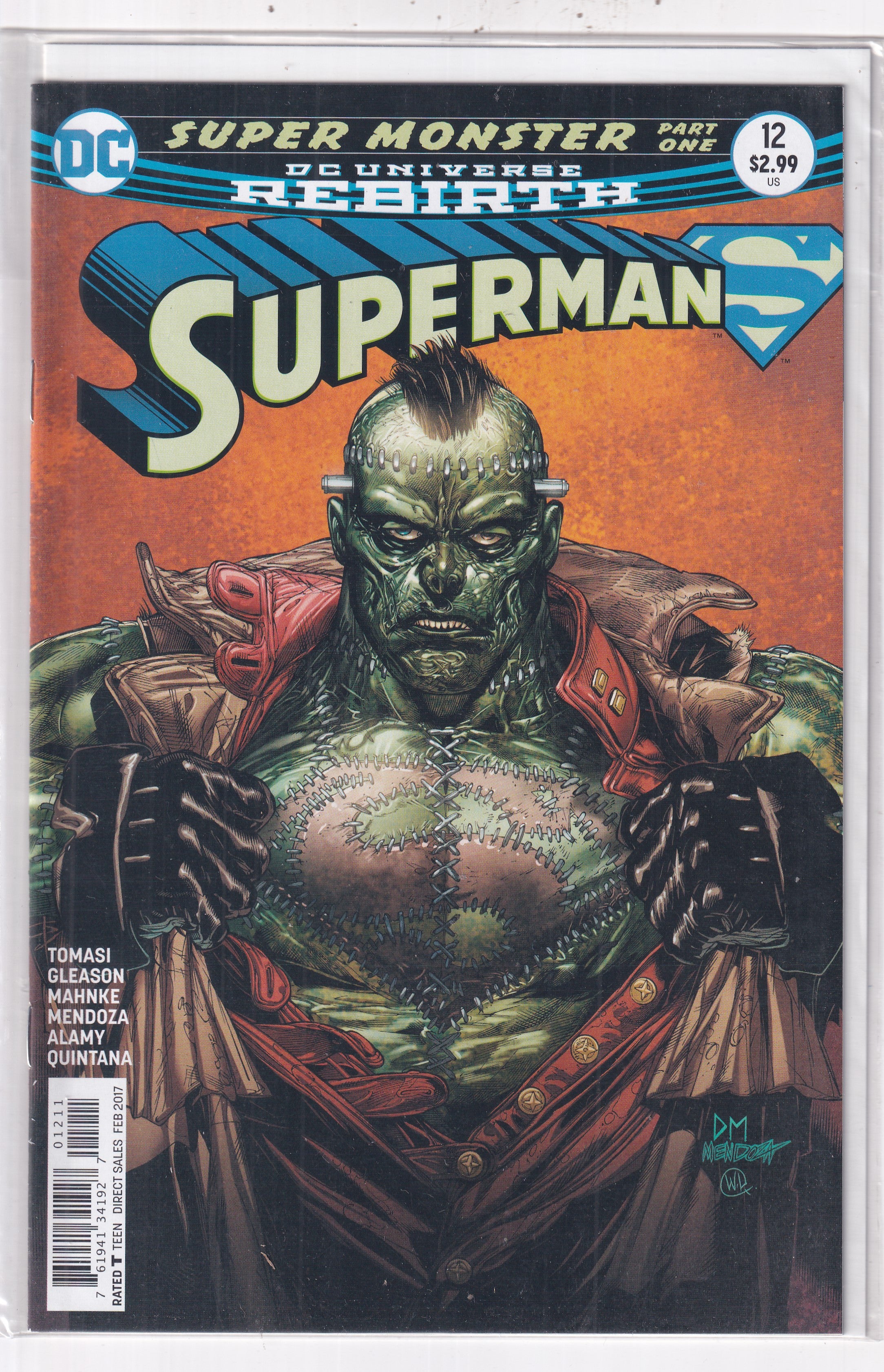 SUPER MONSTER DC UNIVERSE REBIRTH SUPERMAN #12 - Slab City Comics