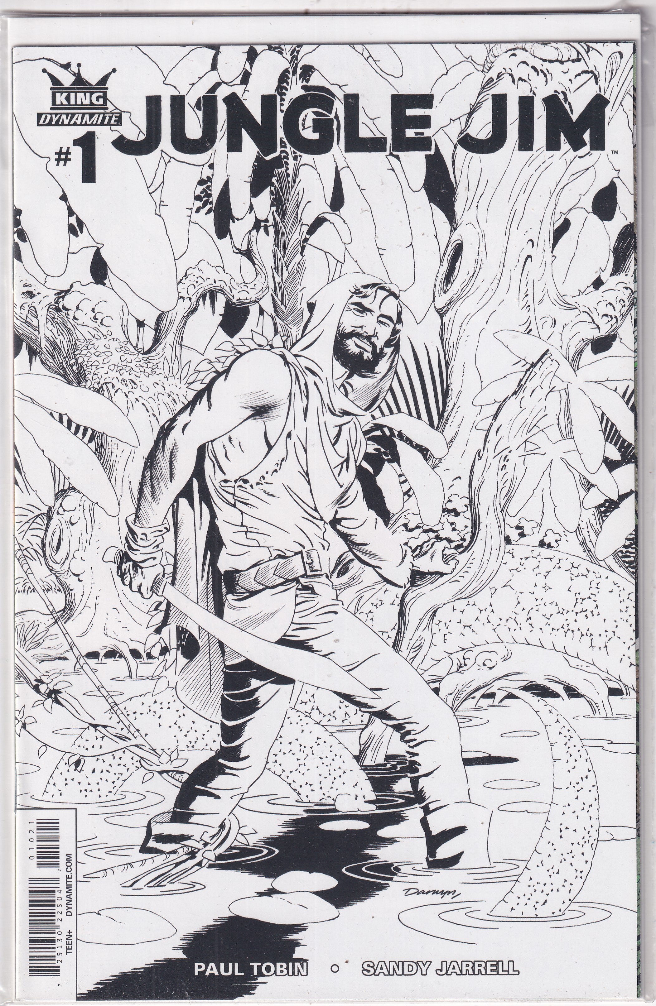 JUNGLE JIM #1 B&W - Slab City Comics