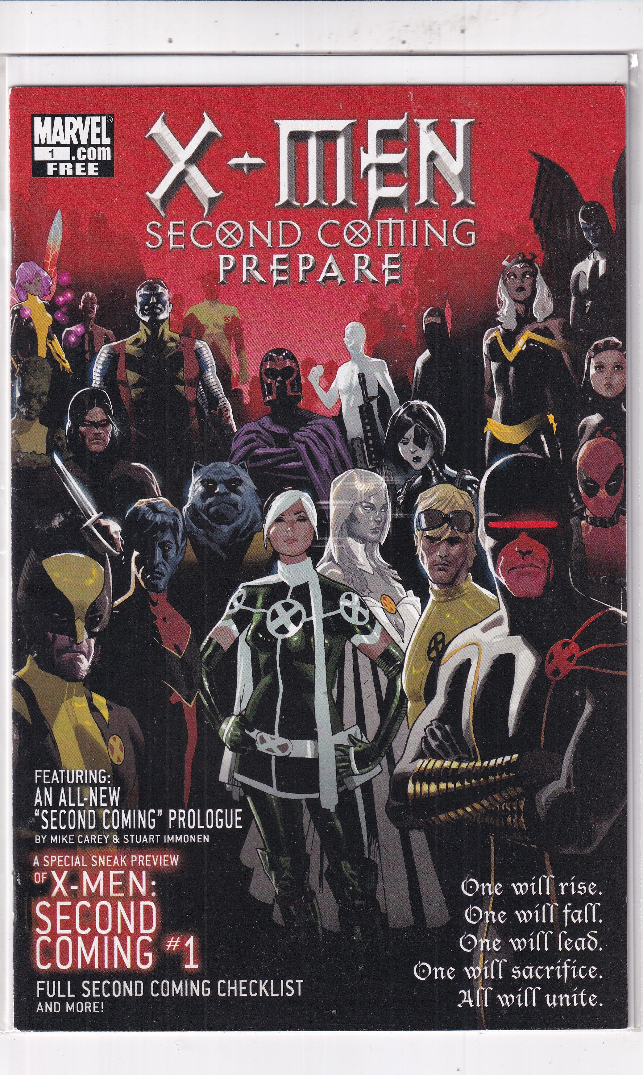 X-MENSECOND COMING PREPARE #1 - Slab City Comics