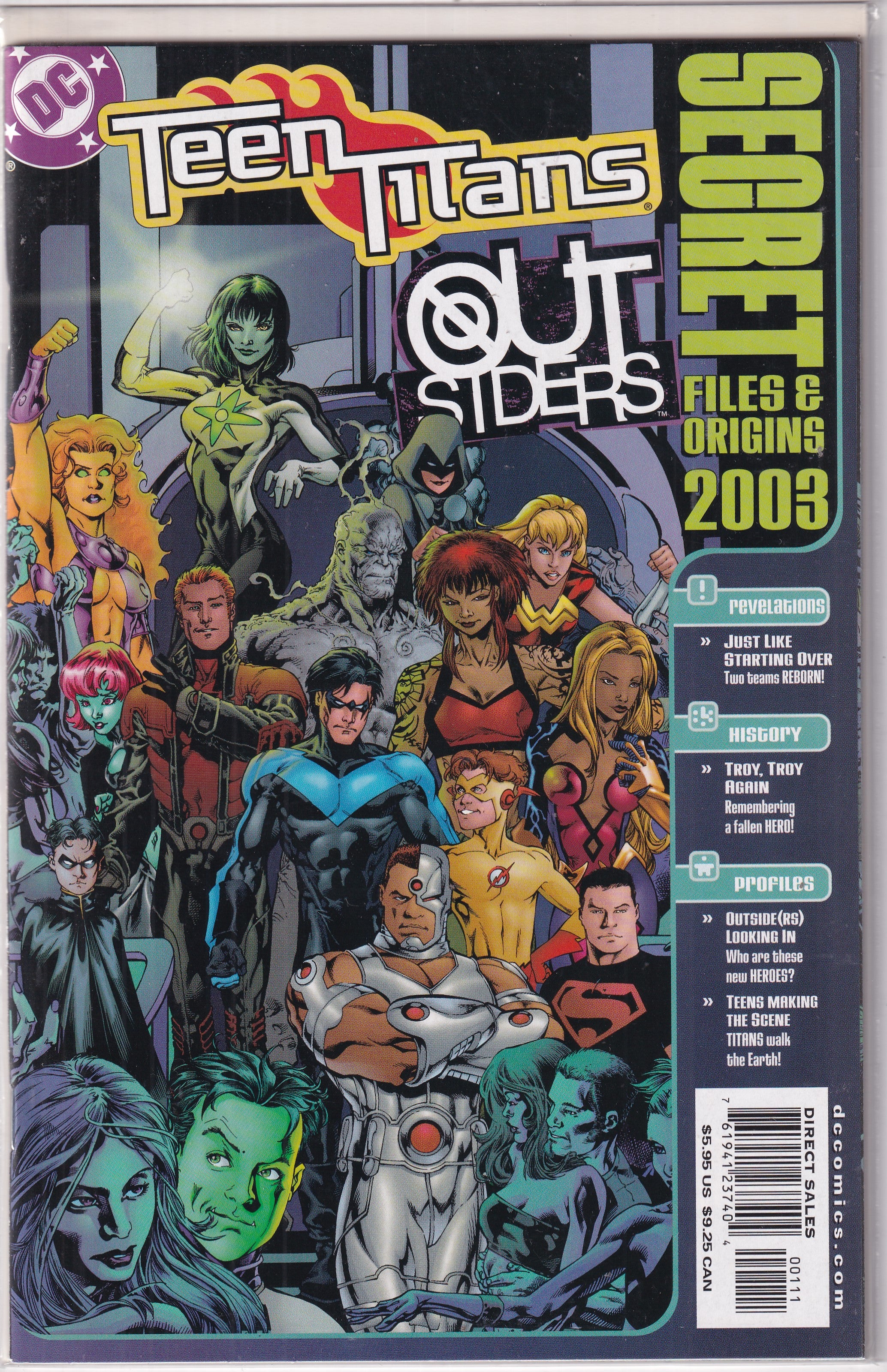 TEEN TITANS OUTSIDERS SECRET FILES & ORIGINS 2003 - Slab City Comics