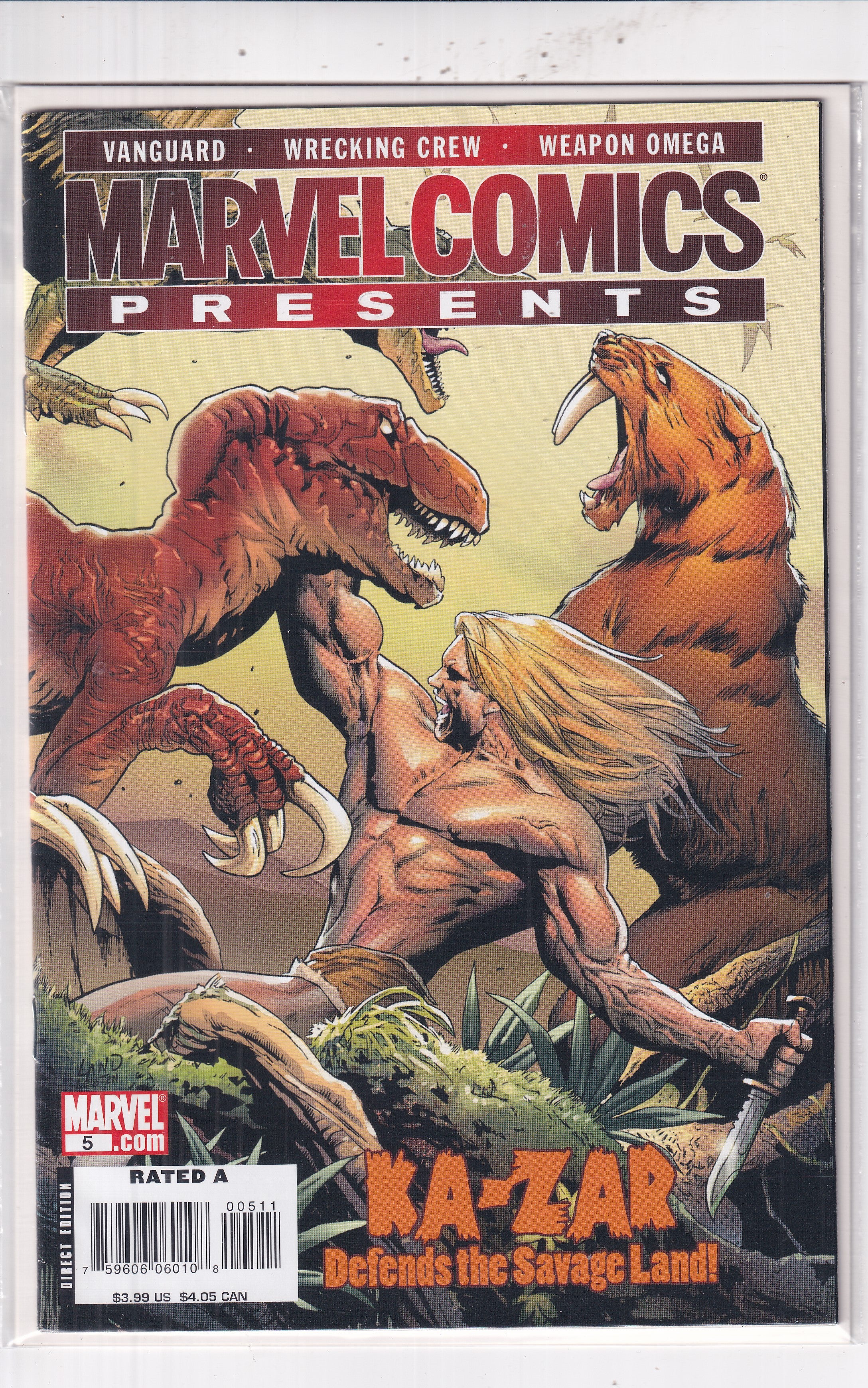 MARVEL COMICS PRESENTS KA-ZAR #5 - Slab City Comics