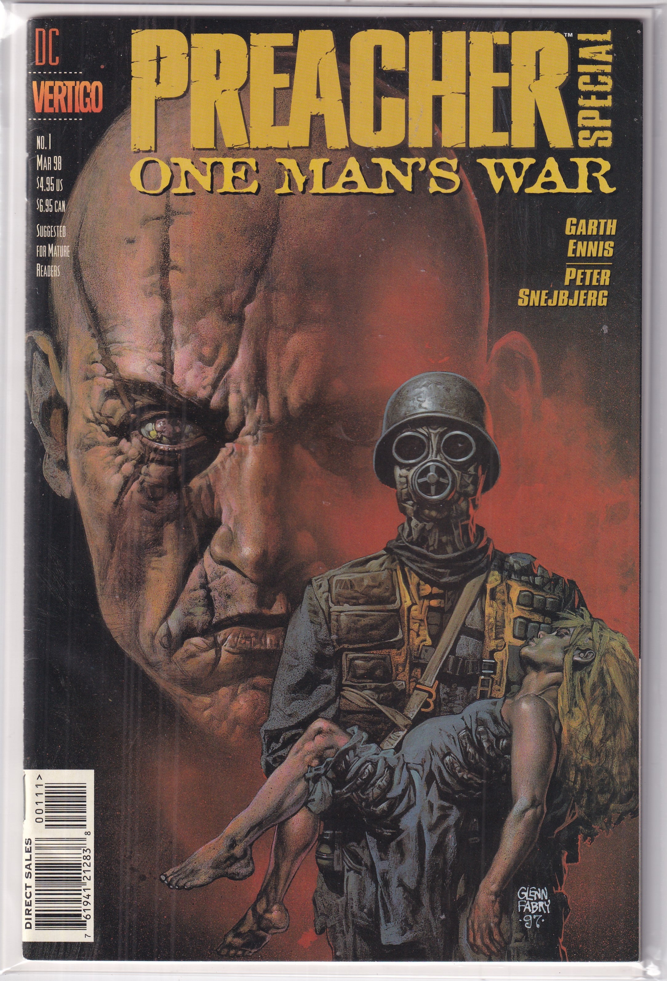 PREACHER SPECIAL ONE MAN'S WAR #1 - Slab City Comics