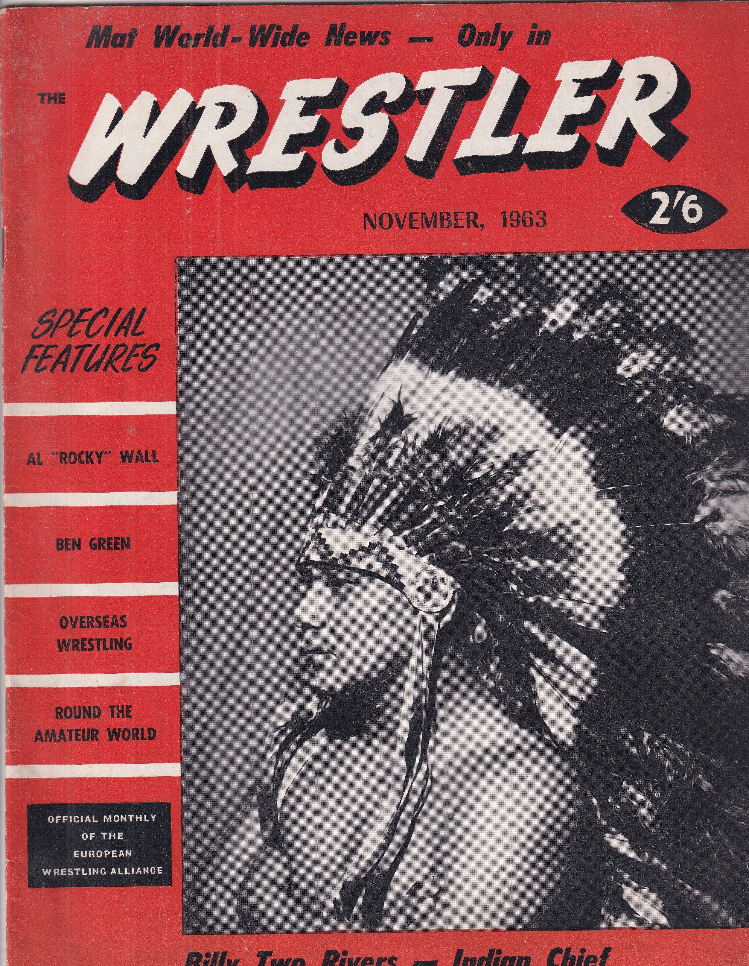 WRESTLER NOVEMBVER 1963 - Slab City Comics