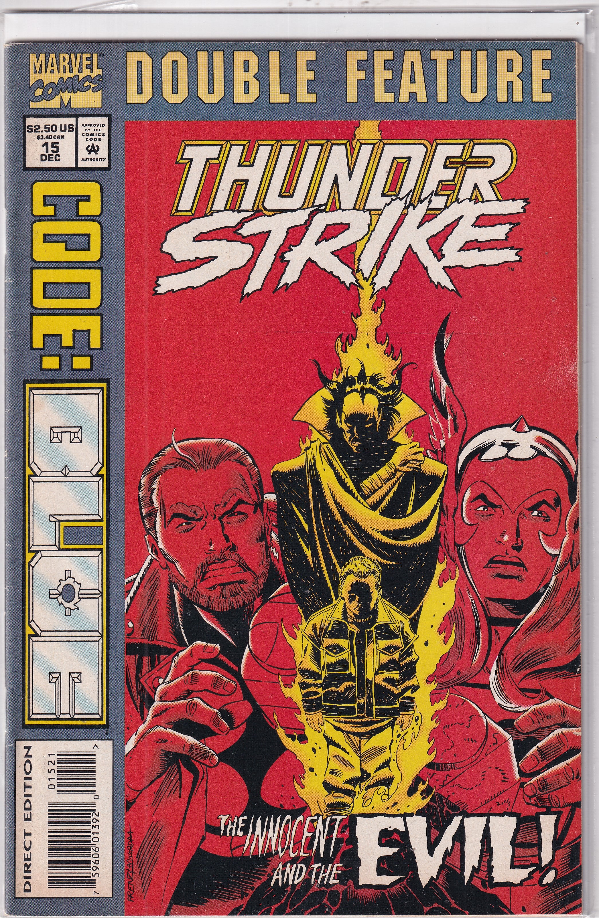 DOUBLE FEATURE CODE:BLUEE THUNDER STRIKE #15 - Slab City Comics
