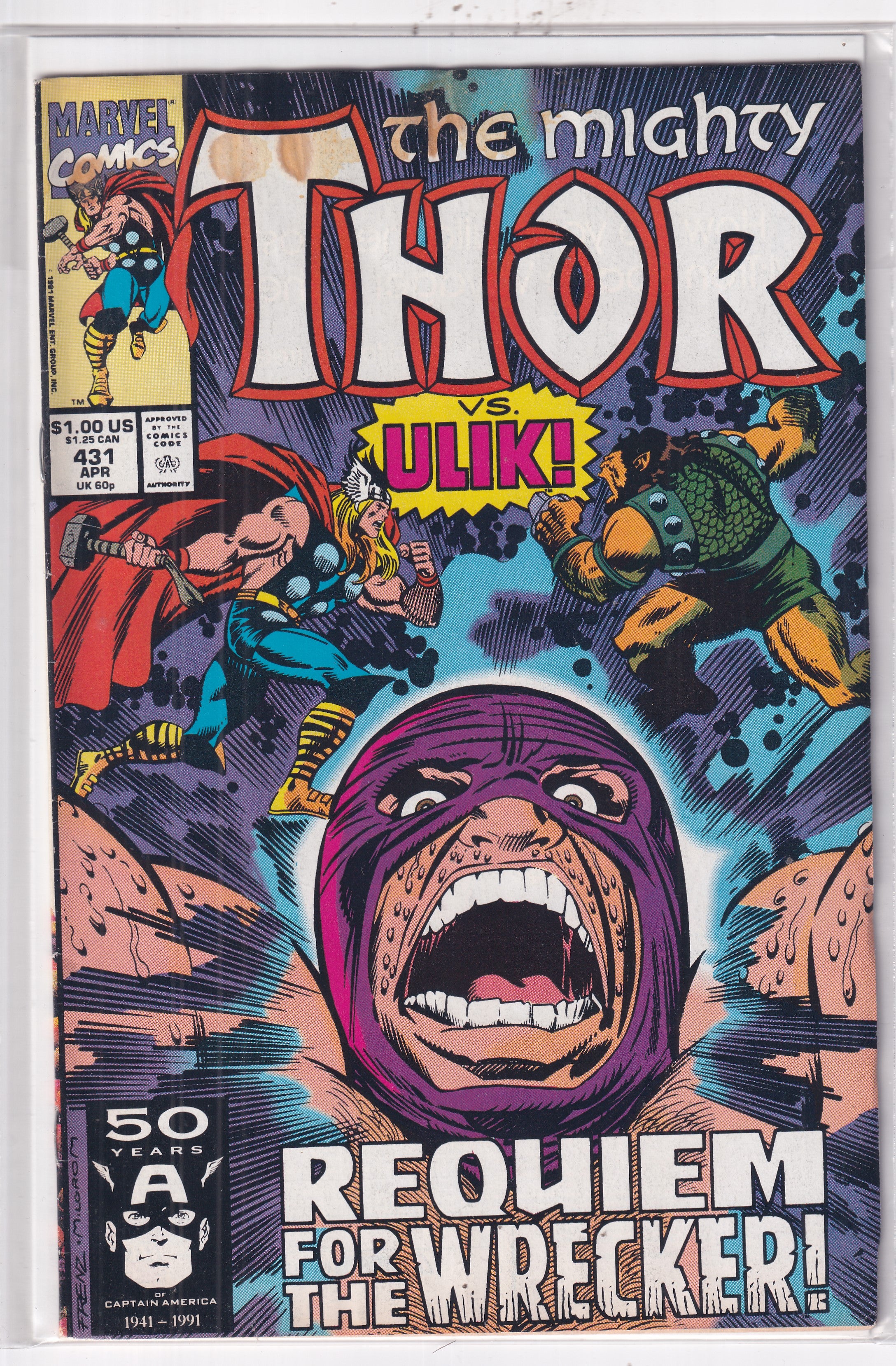MIGHTY THOR VS ULIK #431 - Slab City Comics
