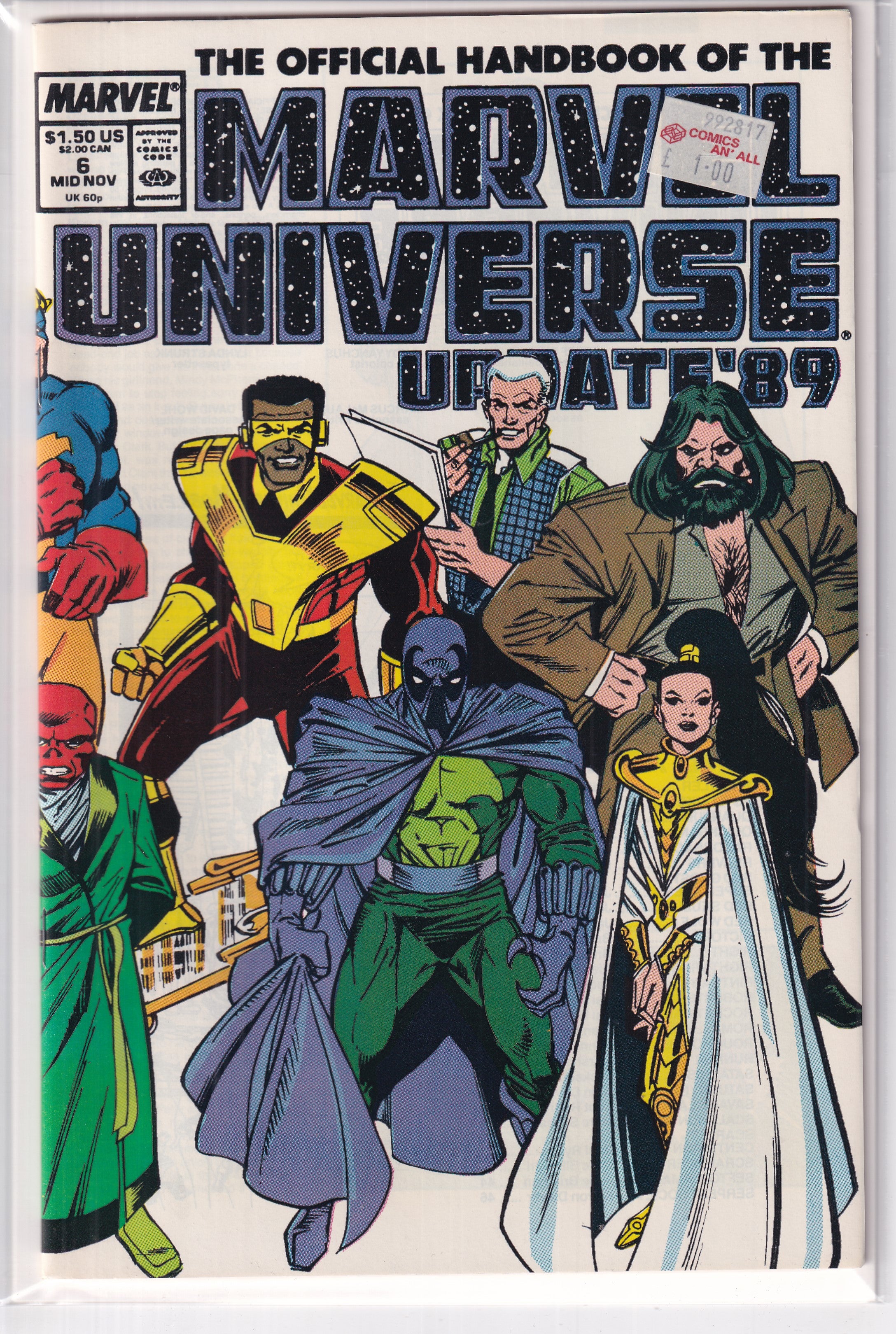 MARVEL UNIVERSE UPDATE '89 #6 - Slab City Comics