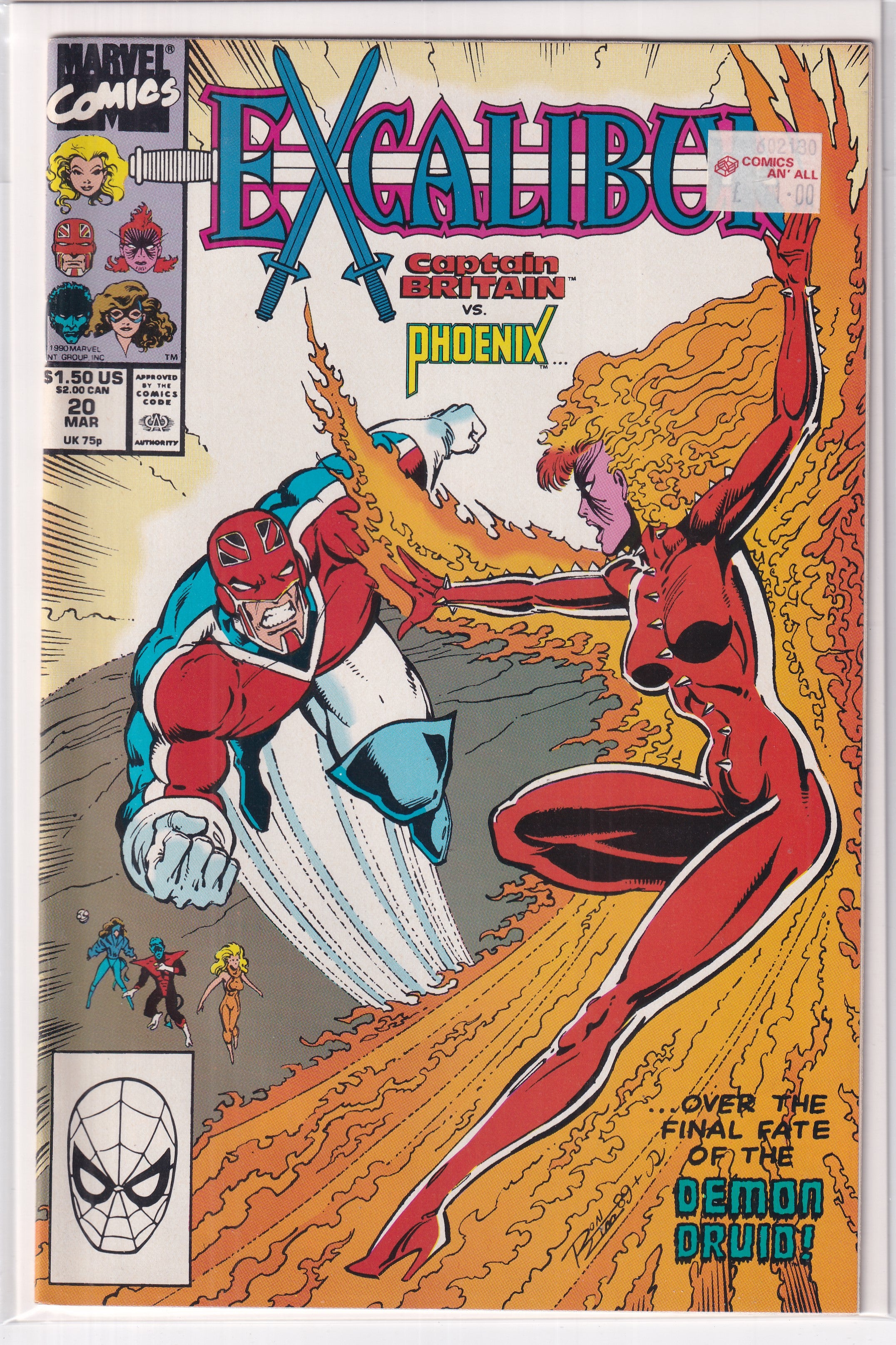 EXCALIBUR CAPTAIN BRITAIN VS. PHOENIX #20 - Slab City Comics
