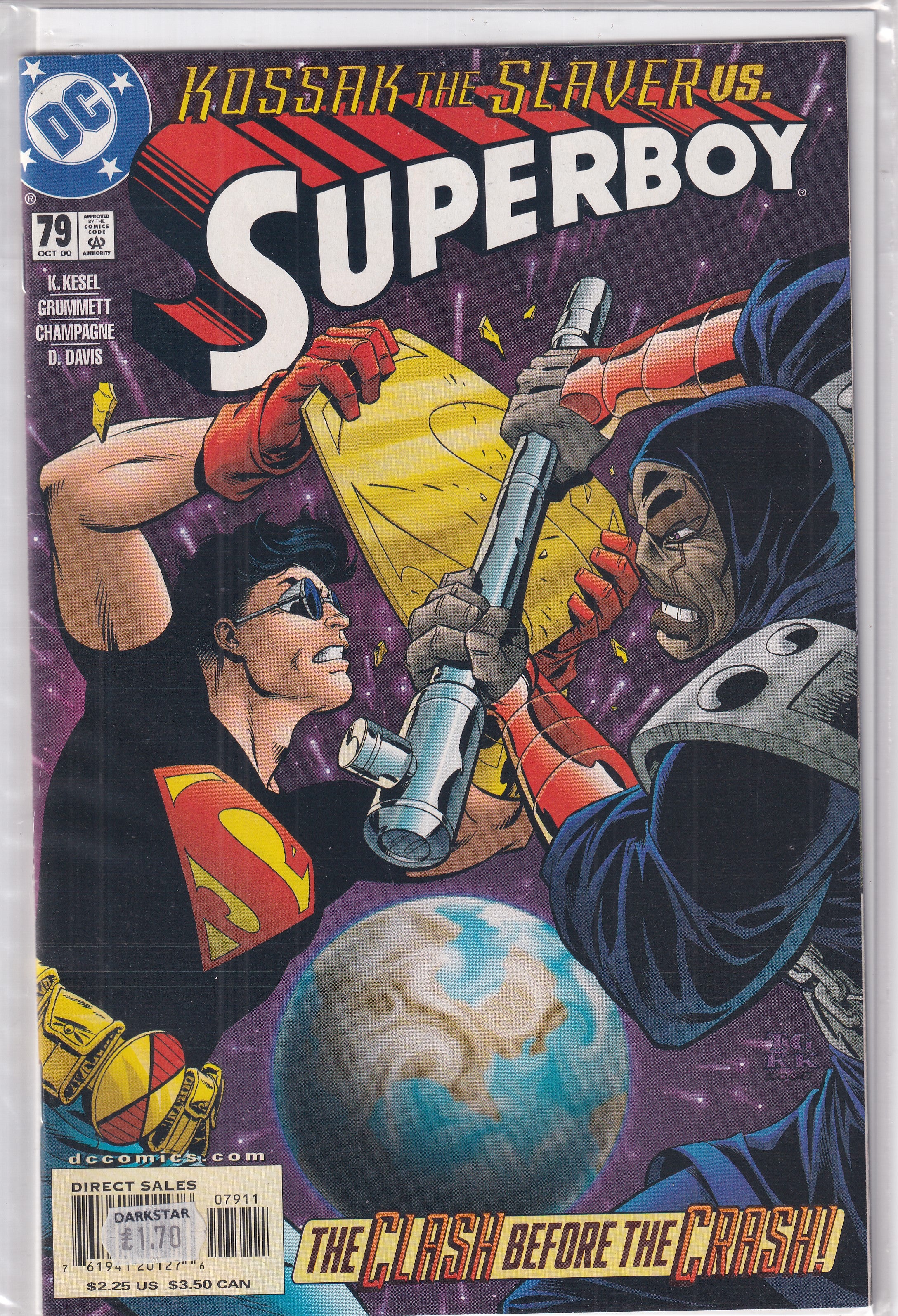 SKOSSAK THE SLAVER VS SUPERBOY #79 - Slab City Comics