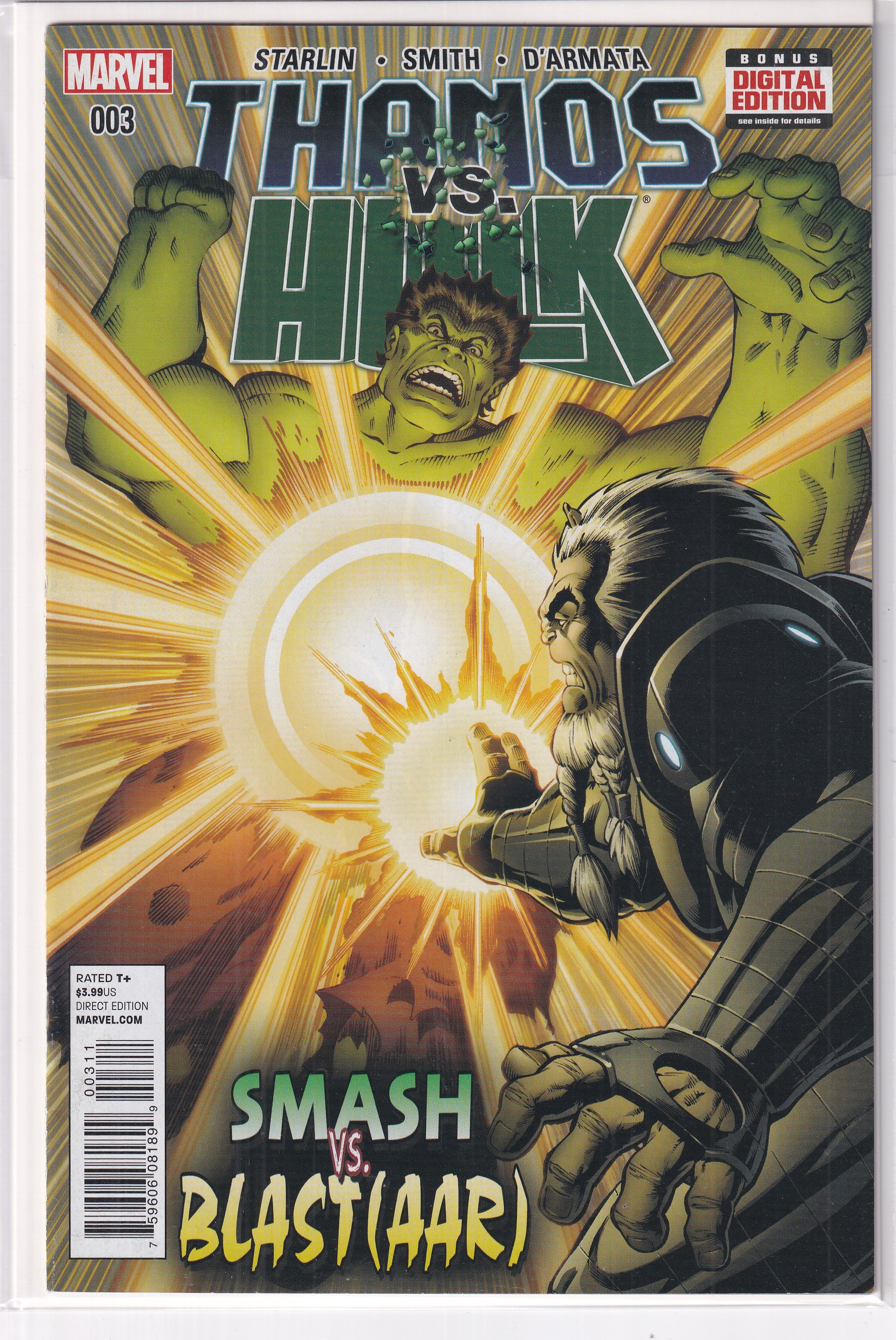 THANOS VS. HULK #3 - Slab City Comics