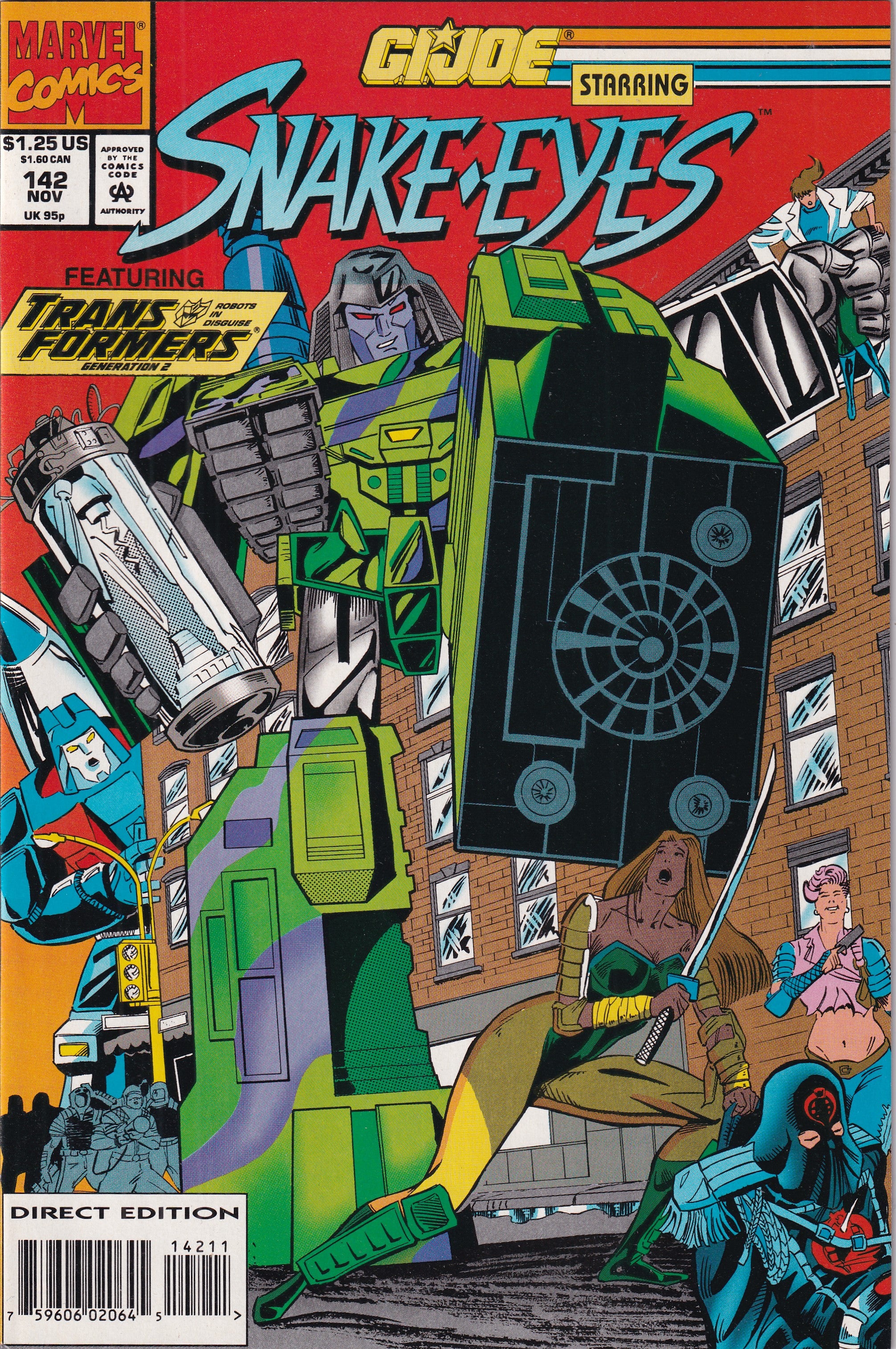 GI.JOE STARRING SNAKE-EYES FEATURING TRANSFORMERS GENERATION 2 #142 - Slab City Comics