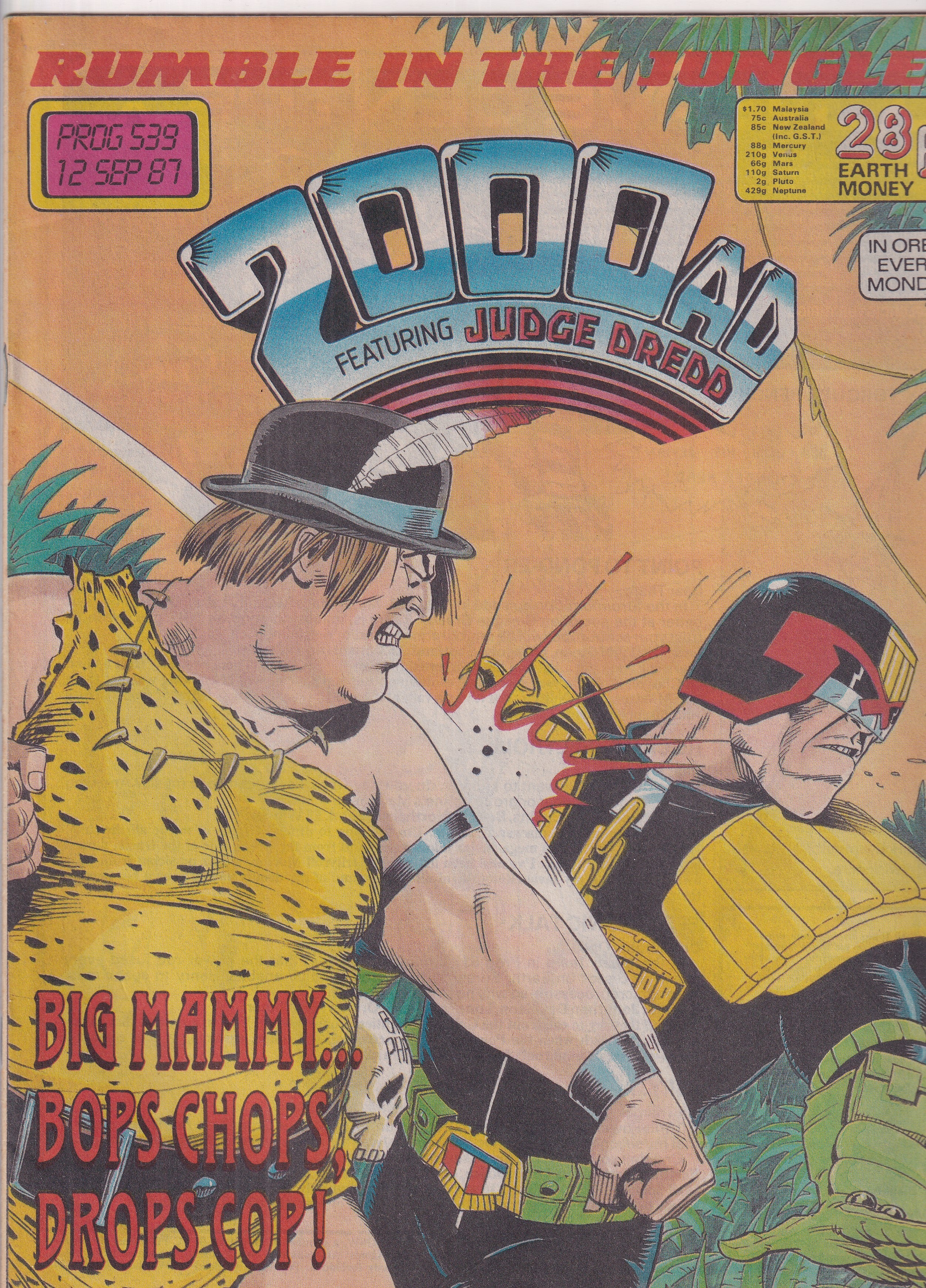 2000 AD FEATURING JUDGE DREDD #539 - Slab City Comics