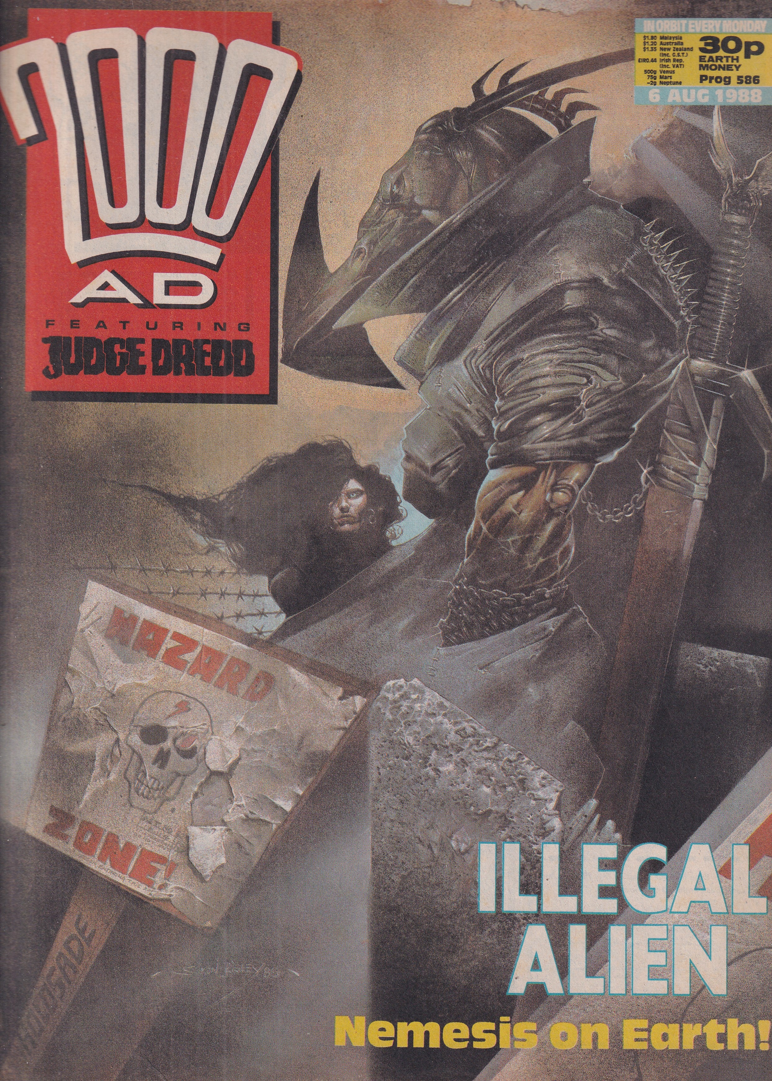 2000 AD FEATURING JUDGE DREDD #586 - Slab City Comics