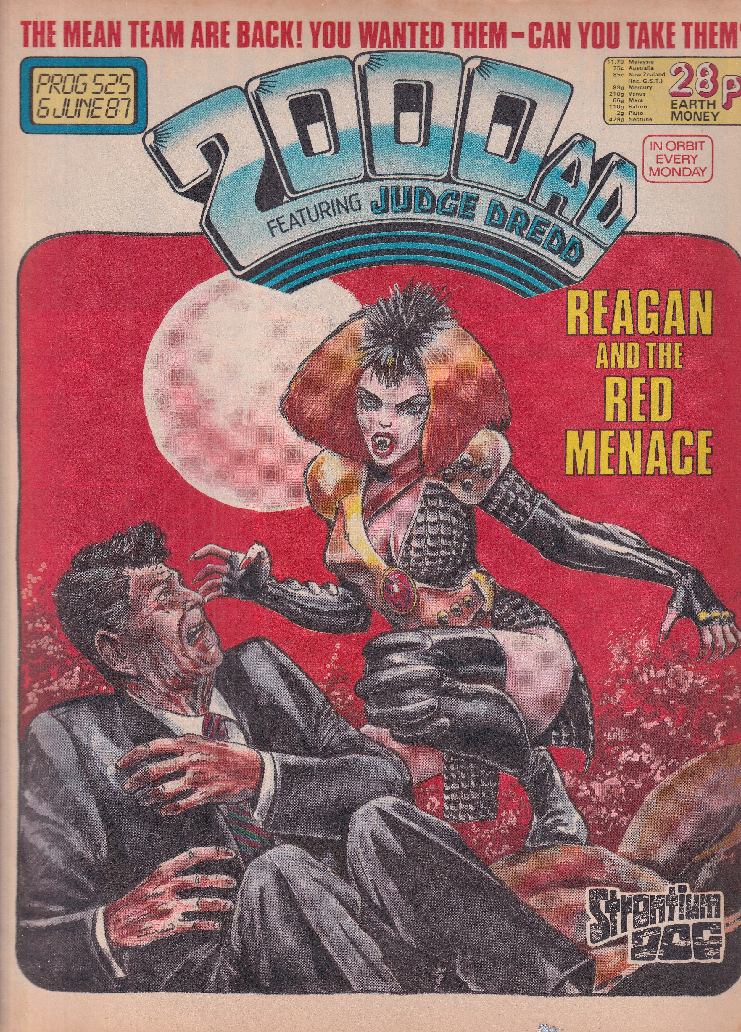 2000 AD FEATURING JUDGE DREDD #525 - Slab City Comics