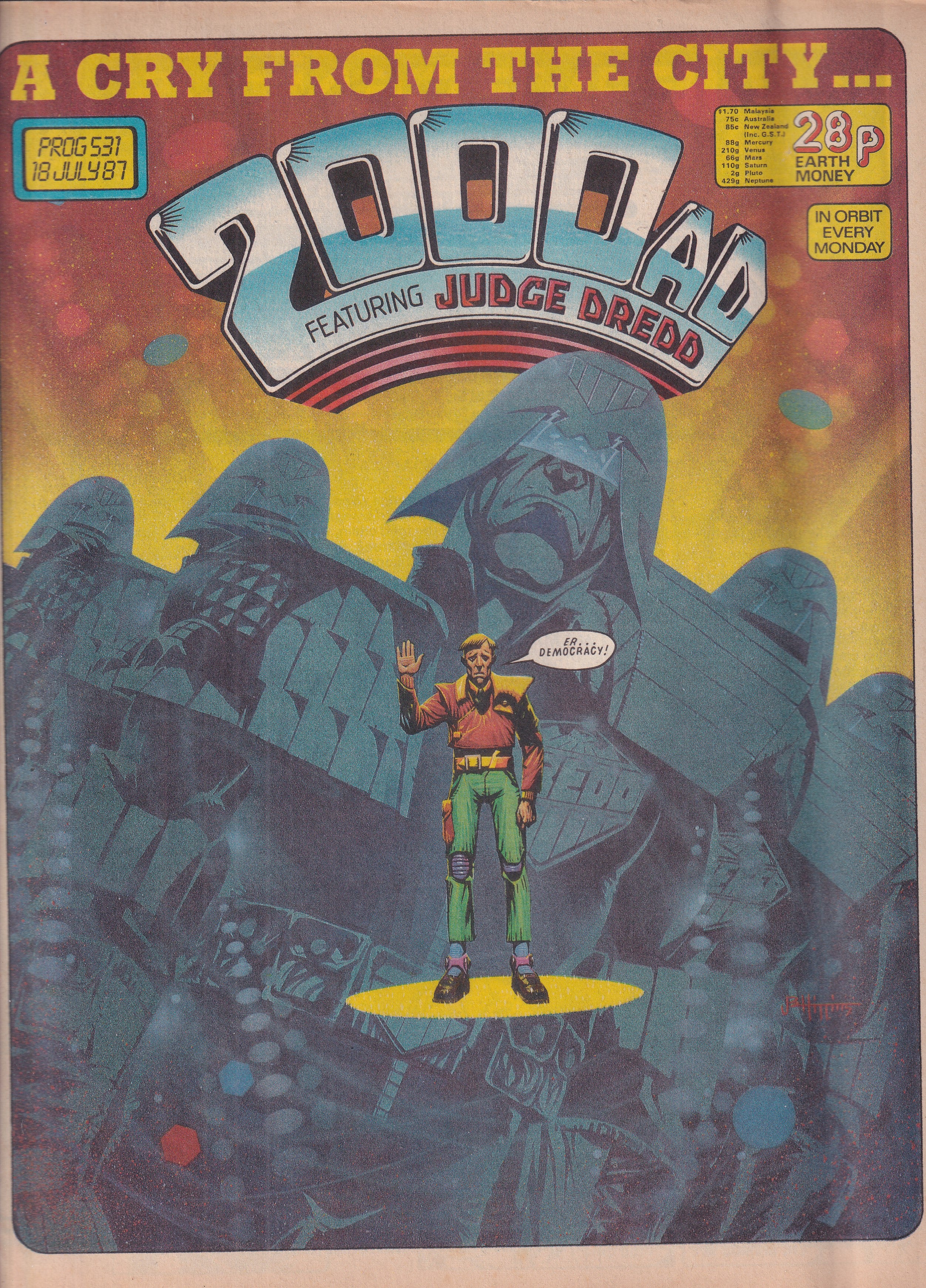 2000 AD FEATURING JUDGE DREDD #531 - Slab City Comics