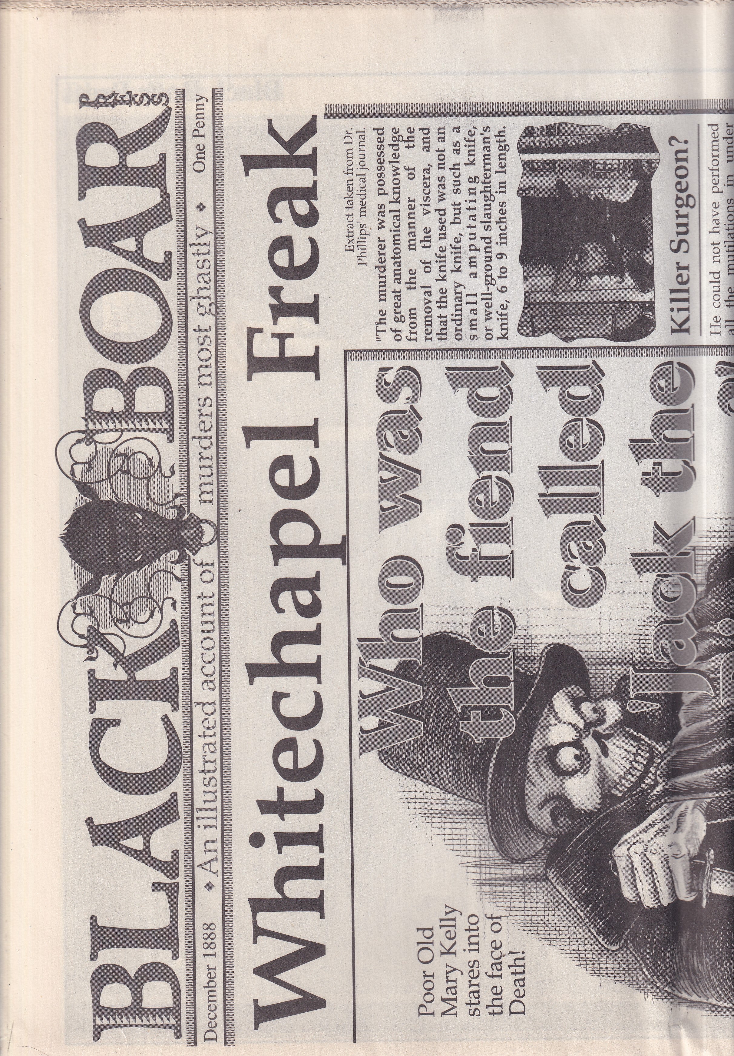 D. Hitchcock BLACK BOAR - WHITECHAPEL FREAK - Slab City Comics