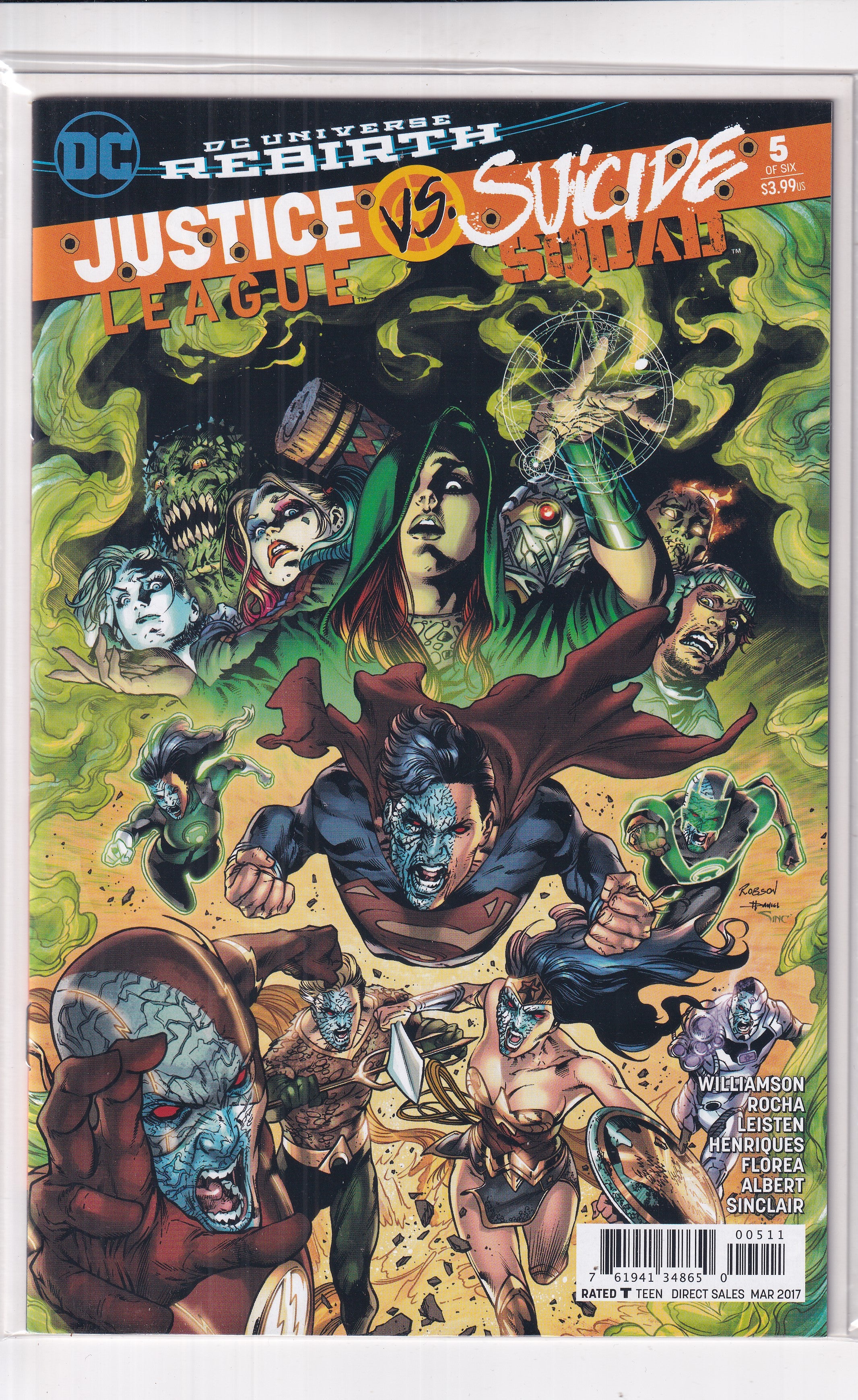 JUSTICE LEAGUE VS SUICIDE SQUAD #5 - Slab City Comics