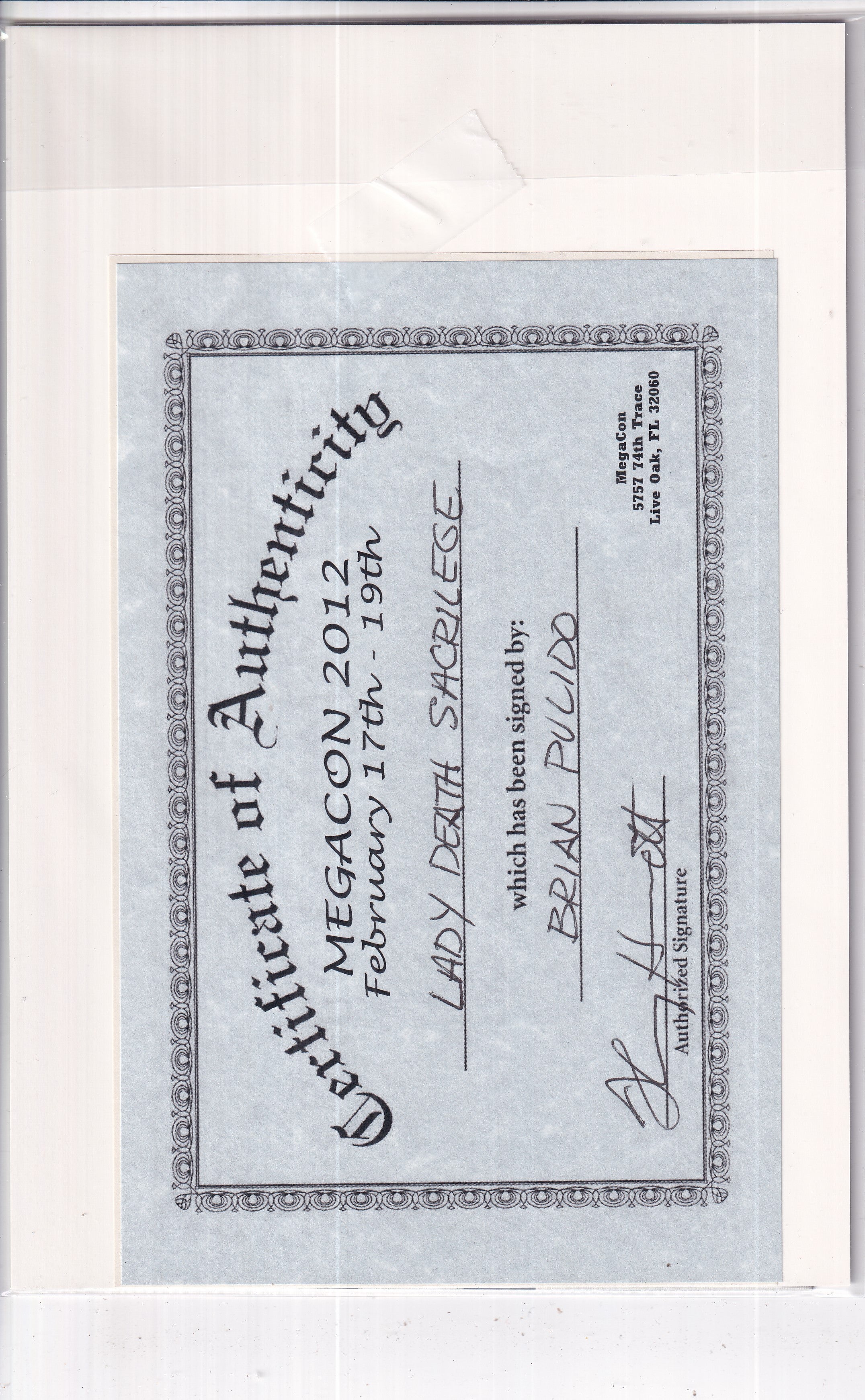 LADY DEATH SACRILEGE #0 SIGNED FOIL - Slab City Comics