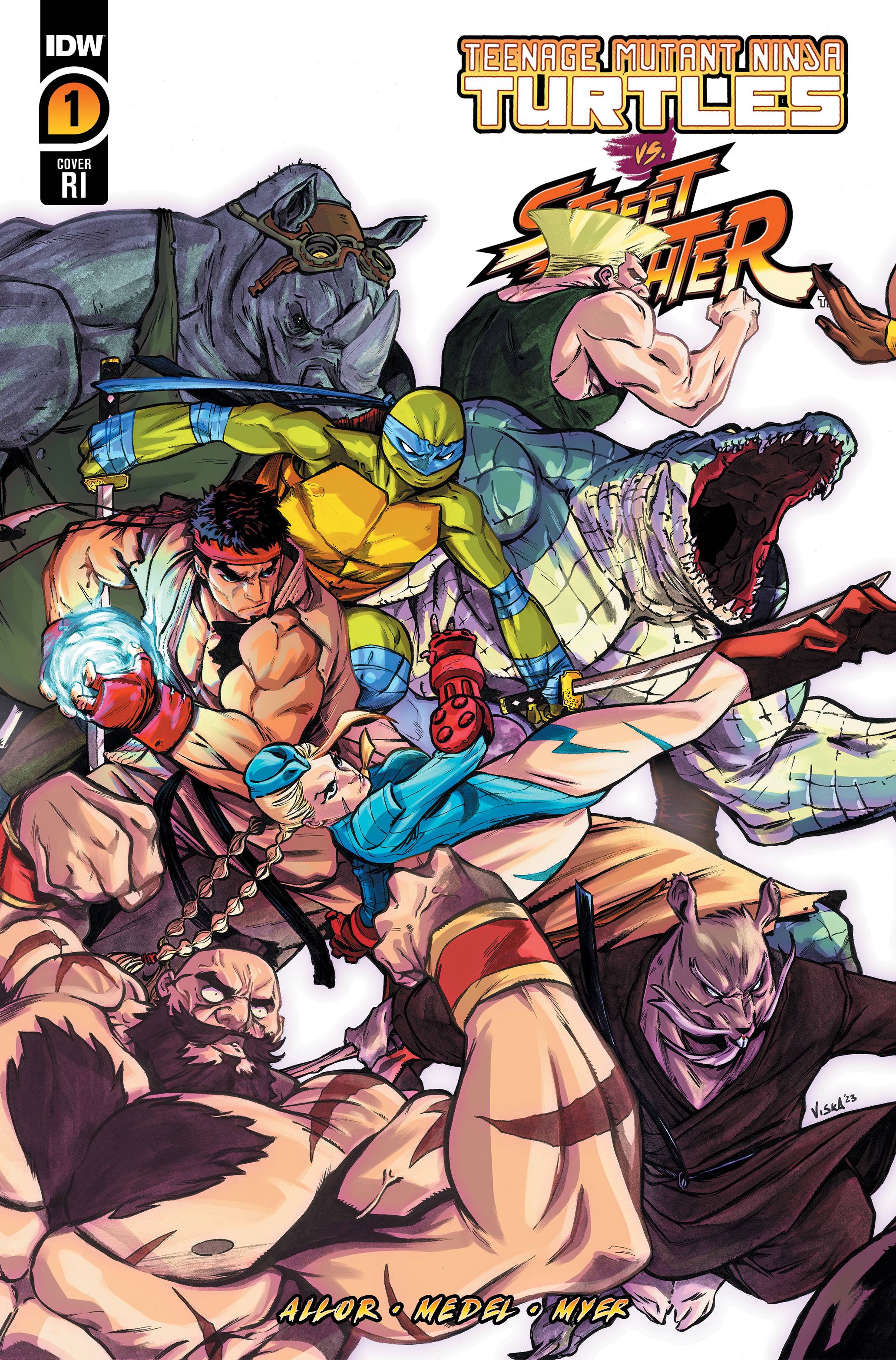 TMNT VS STREET FIGHTER #1 1:25 FEDERICI VARIANT - Slab City Comics