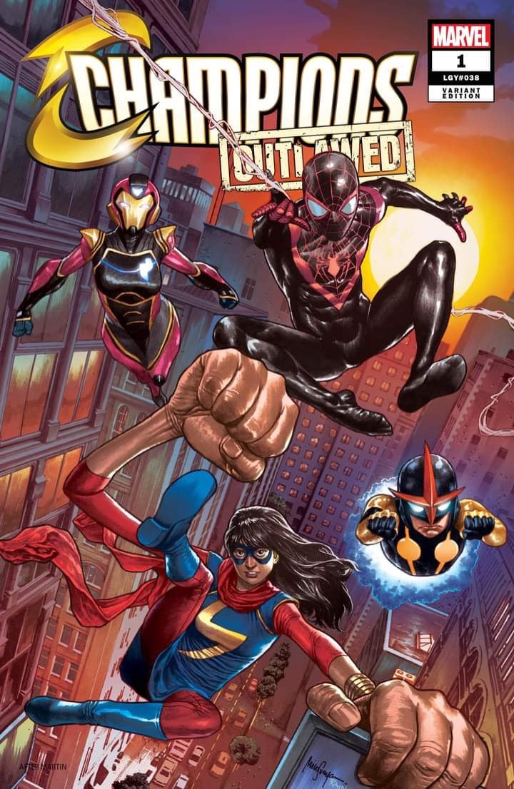 CHAMPIONS #1 MICO SAUYAN VARIANTS - Slab City Comics