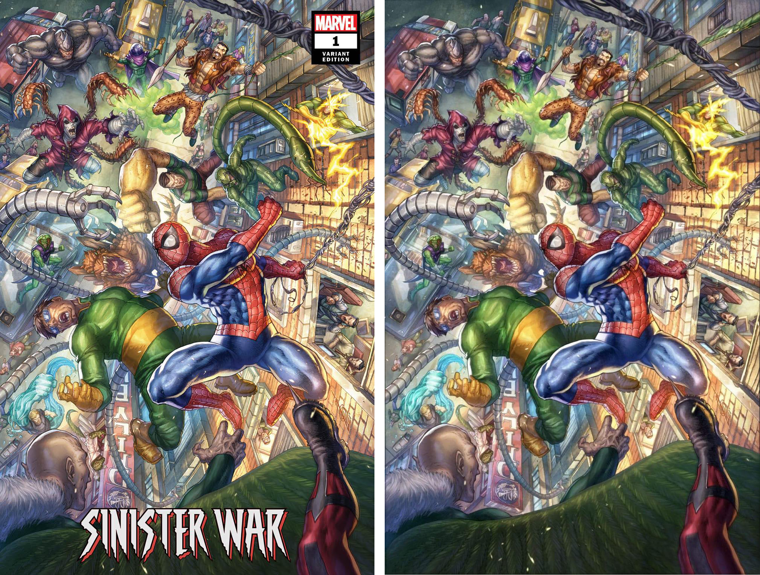 SINISTER WARS #1 ALAN QUAH VARIANTS - Slab City Comics