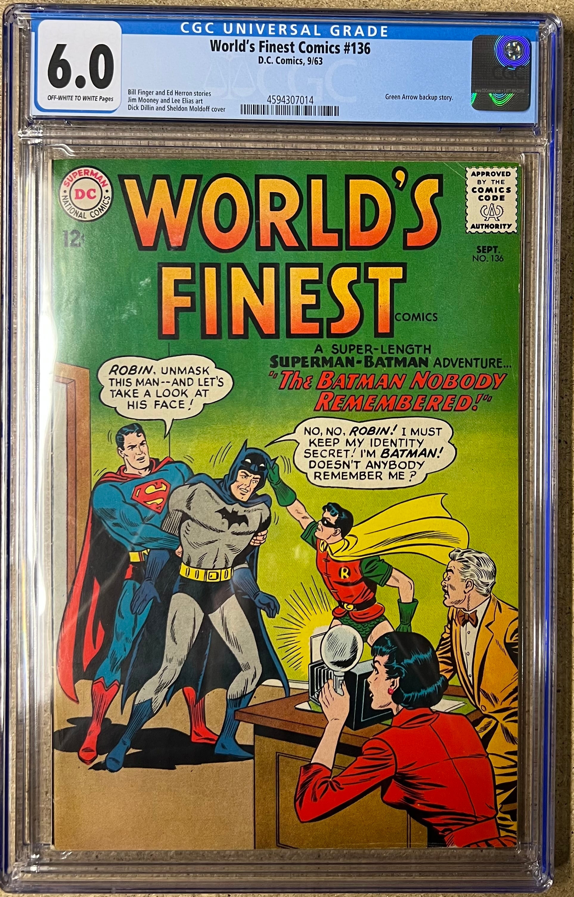 World's Finest Comics #136 CGC 6.0