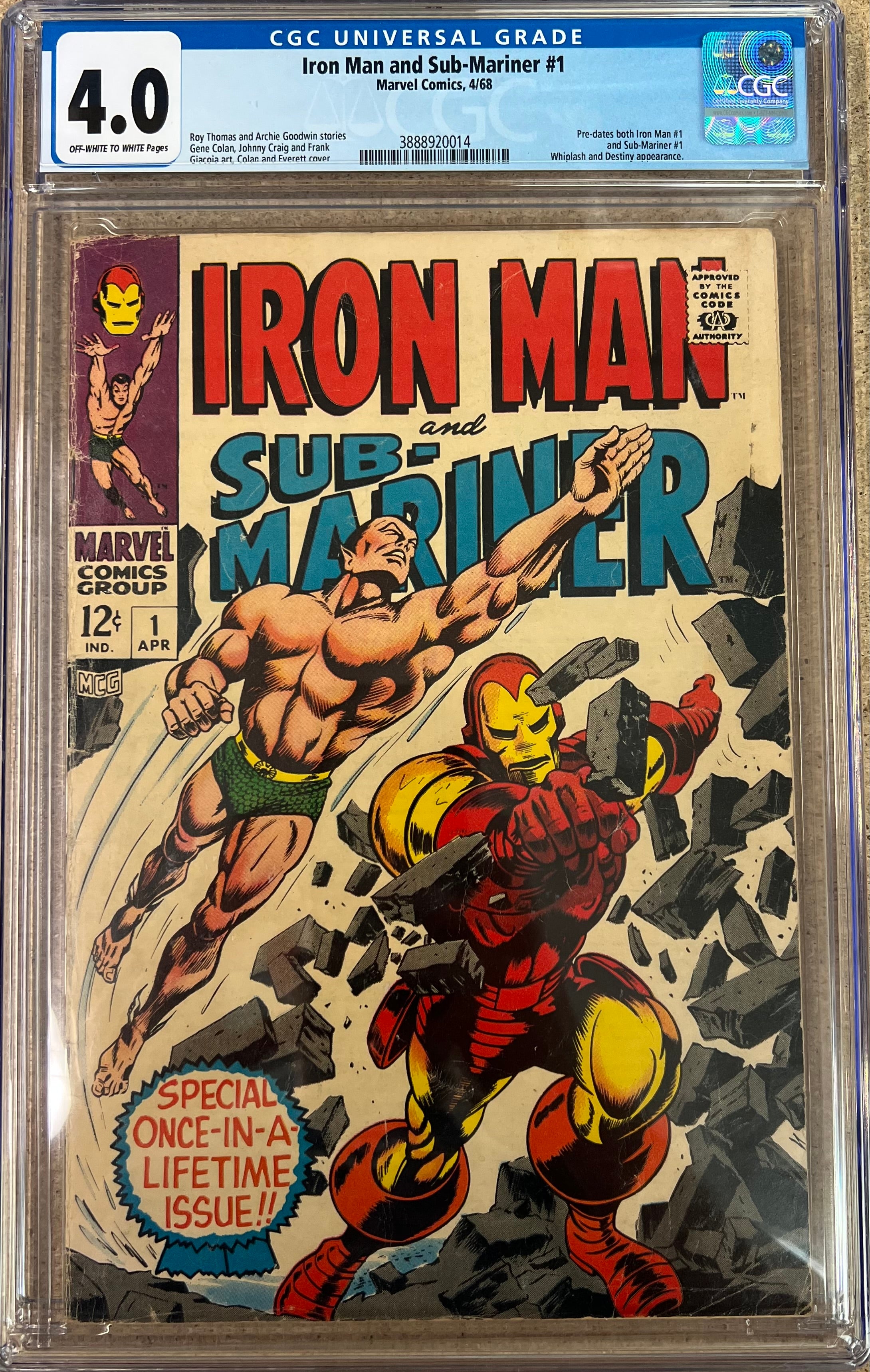 Iron Man And Sub-Mariner #1 CGC 4.0