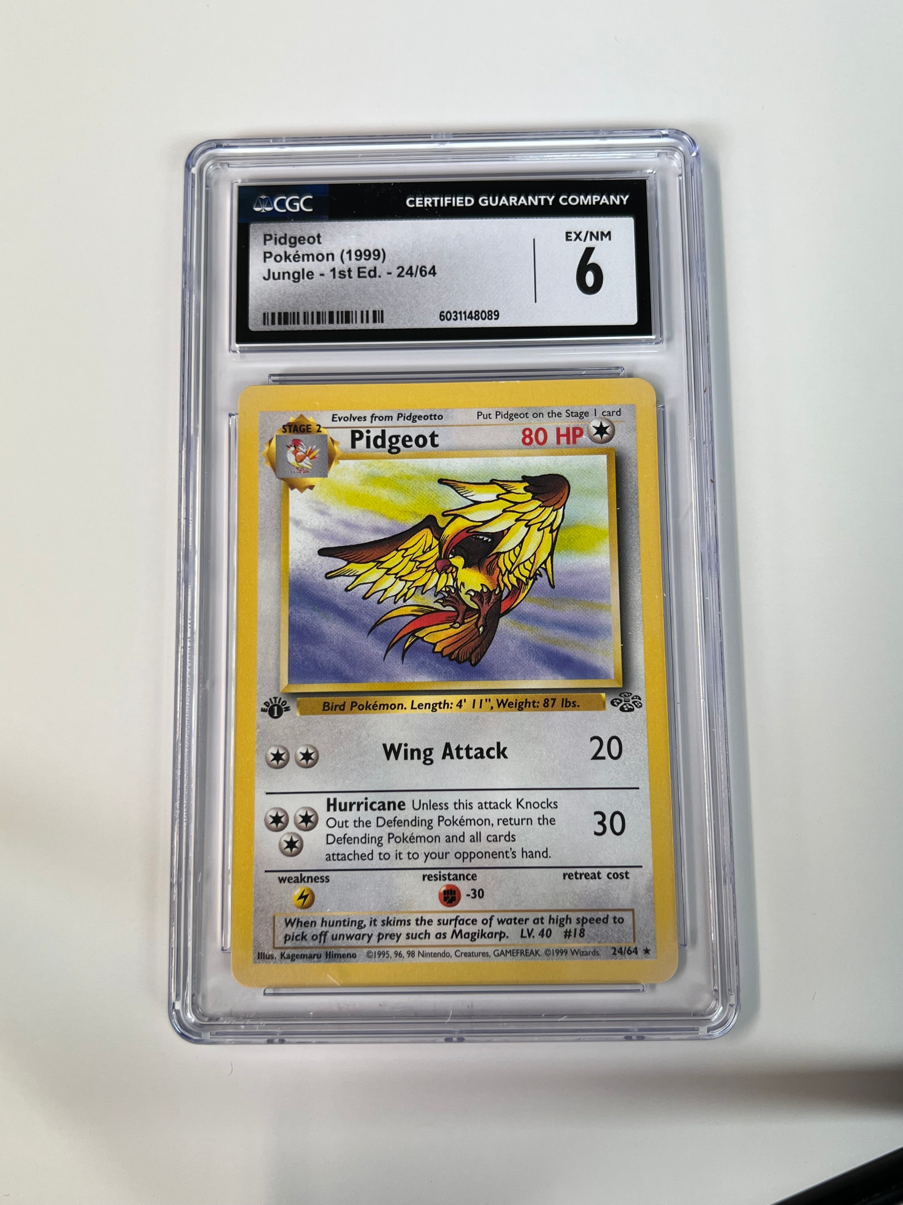 Pidgeot Jungle 1st Edition CGC 6