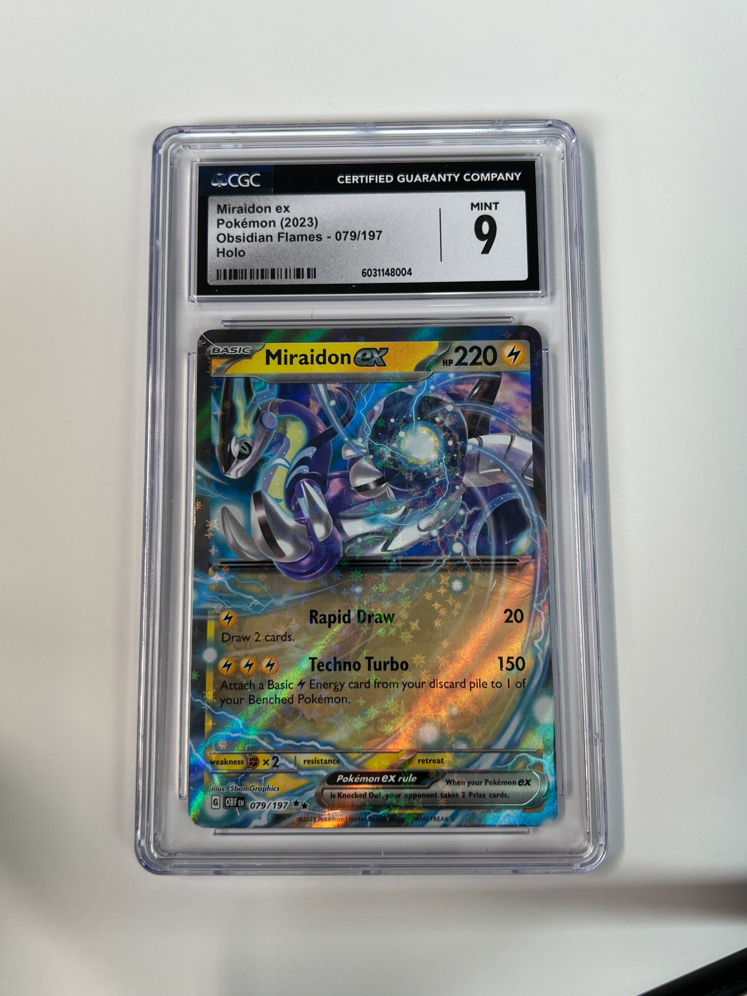Miraidon EX Obsidian Flame CGC 9