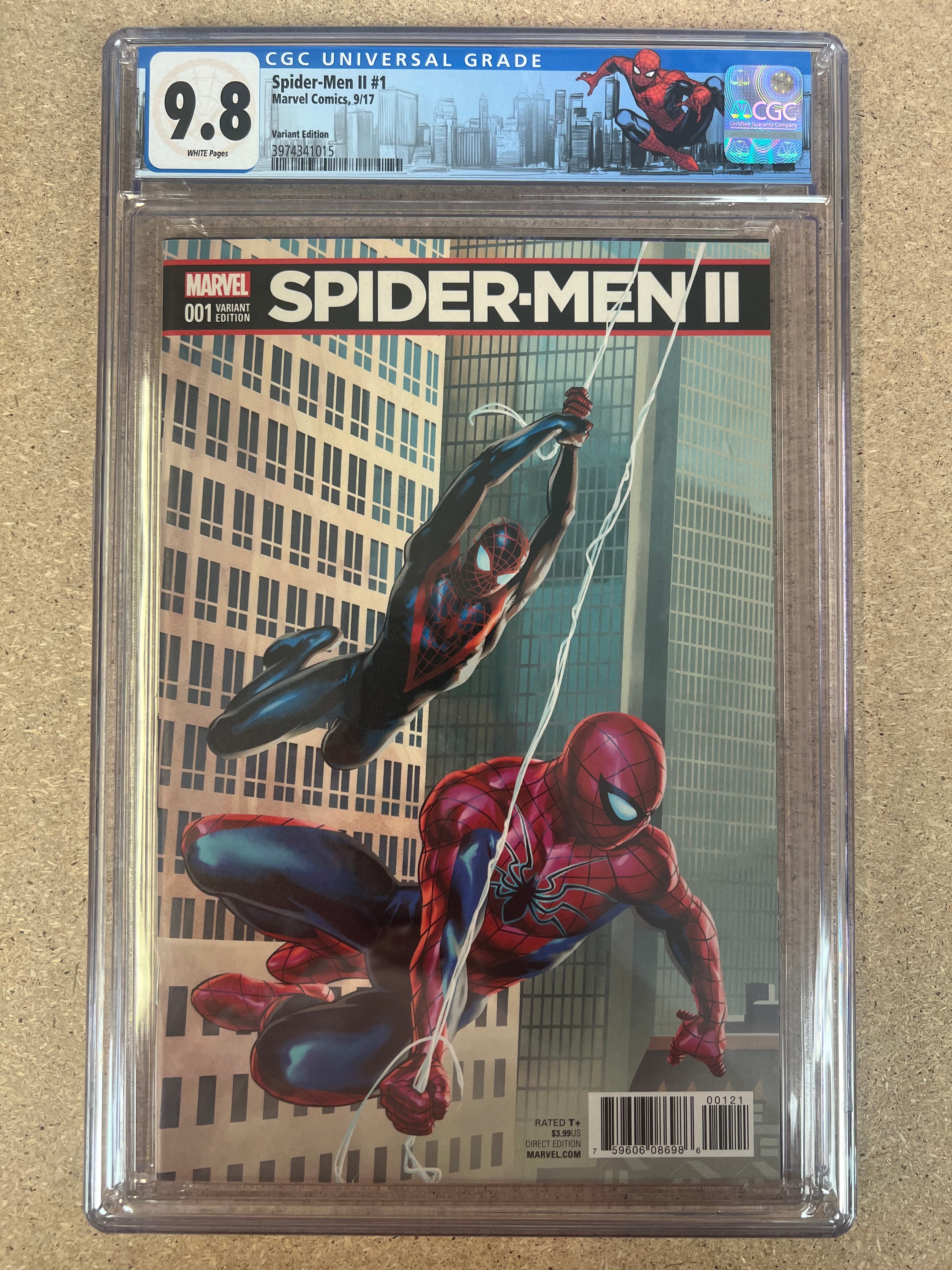 Spider-Men II #1 CGC 9.8 Saiz Variant