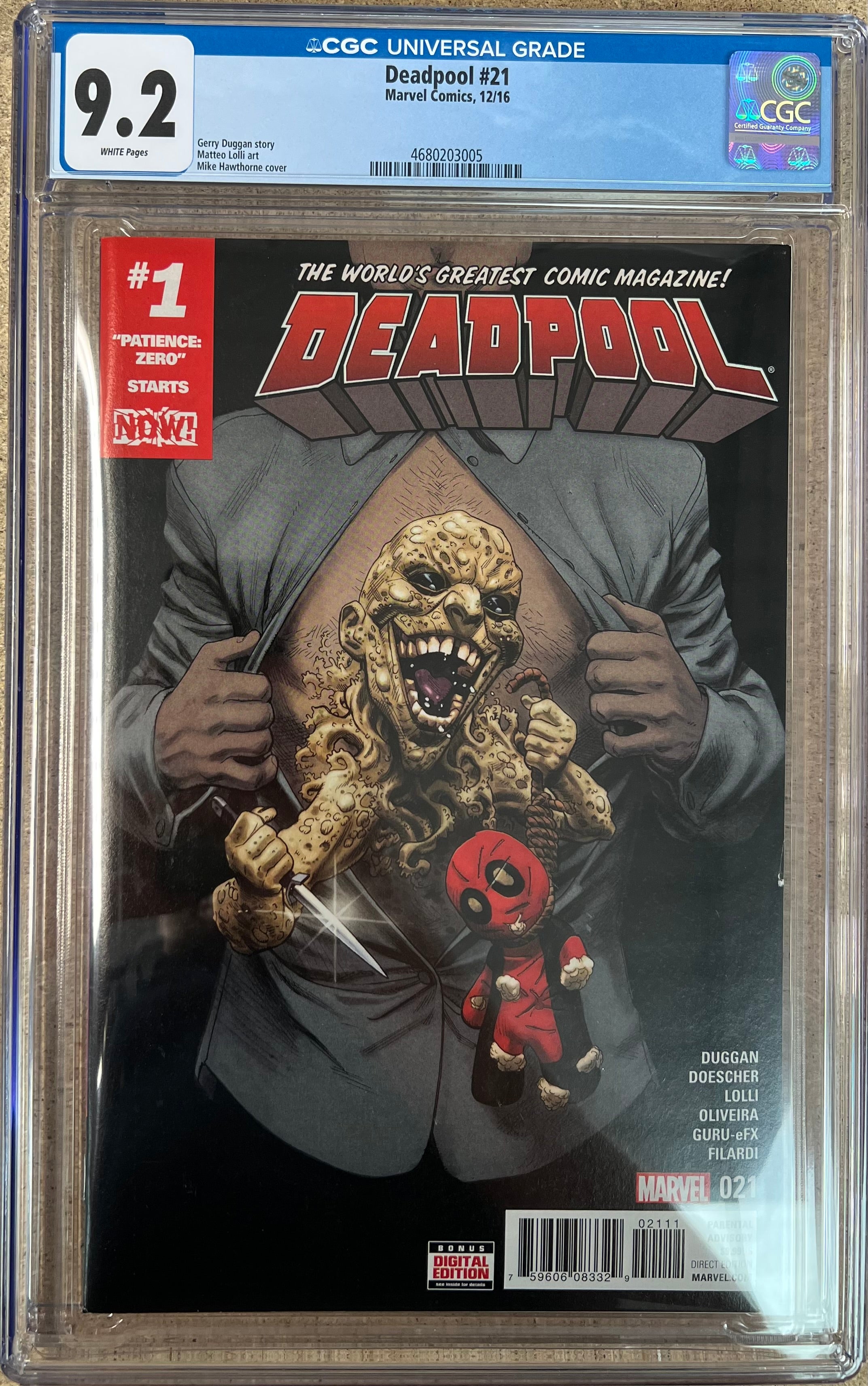 Deadpool #21 CGC 9.2