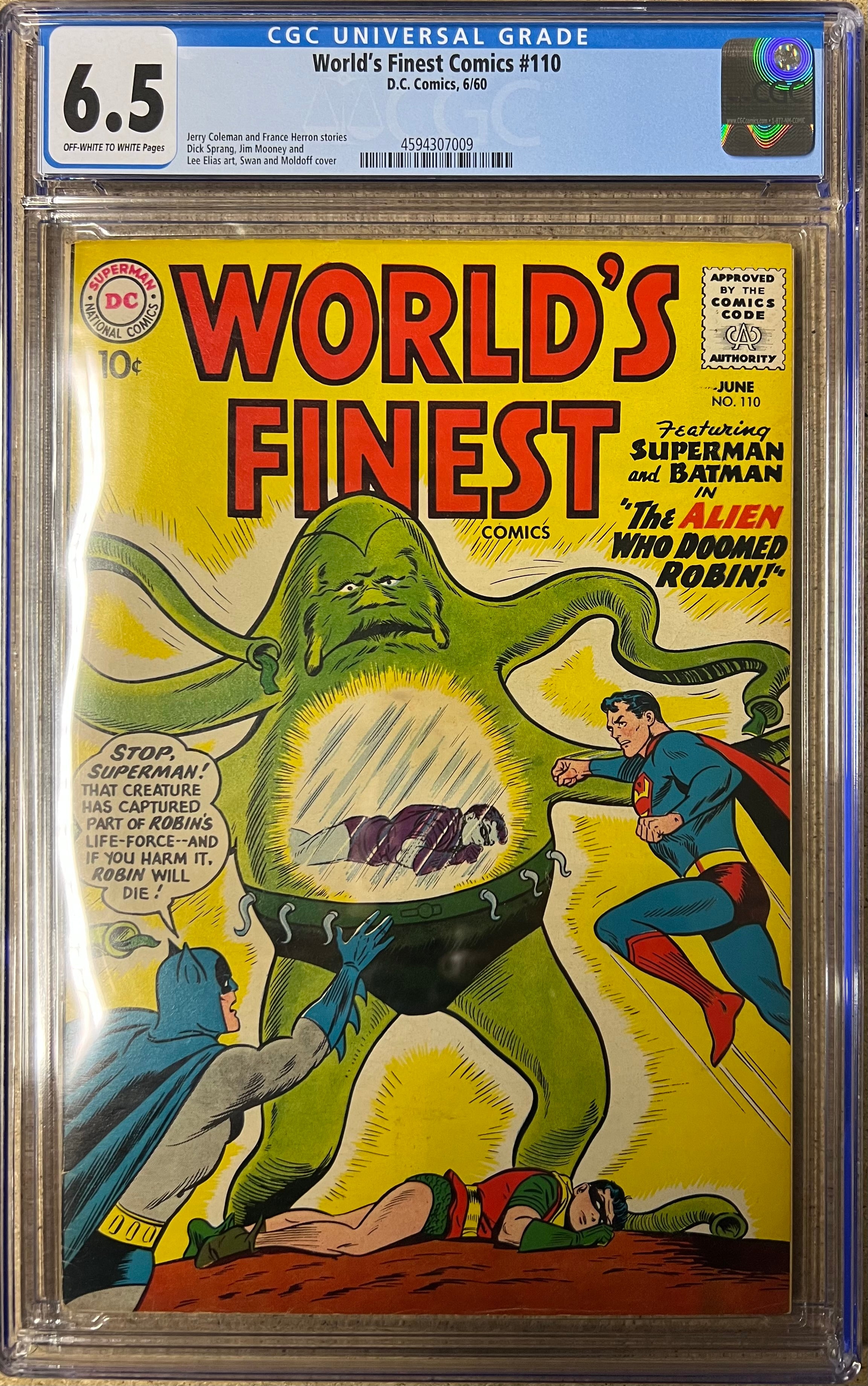 World's Finest Comics #110 CGC 6.5