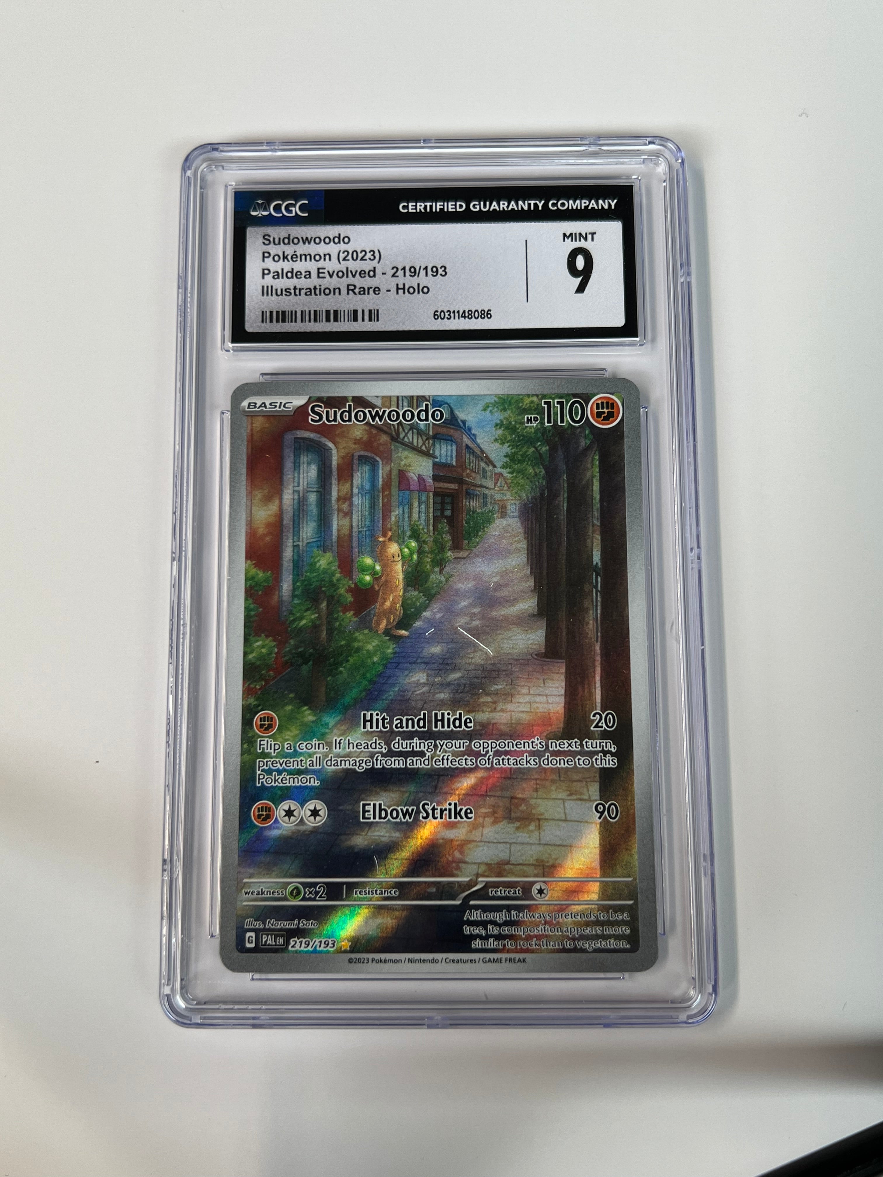 Sudowoodo Paldea Evolved CGC 9