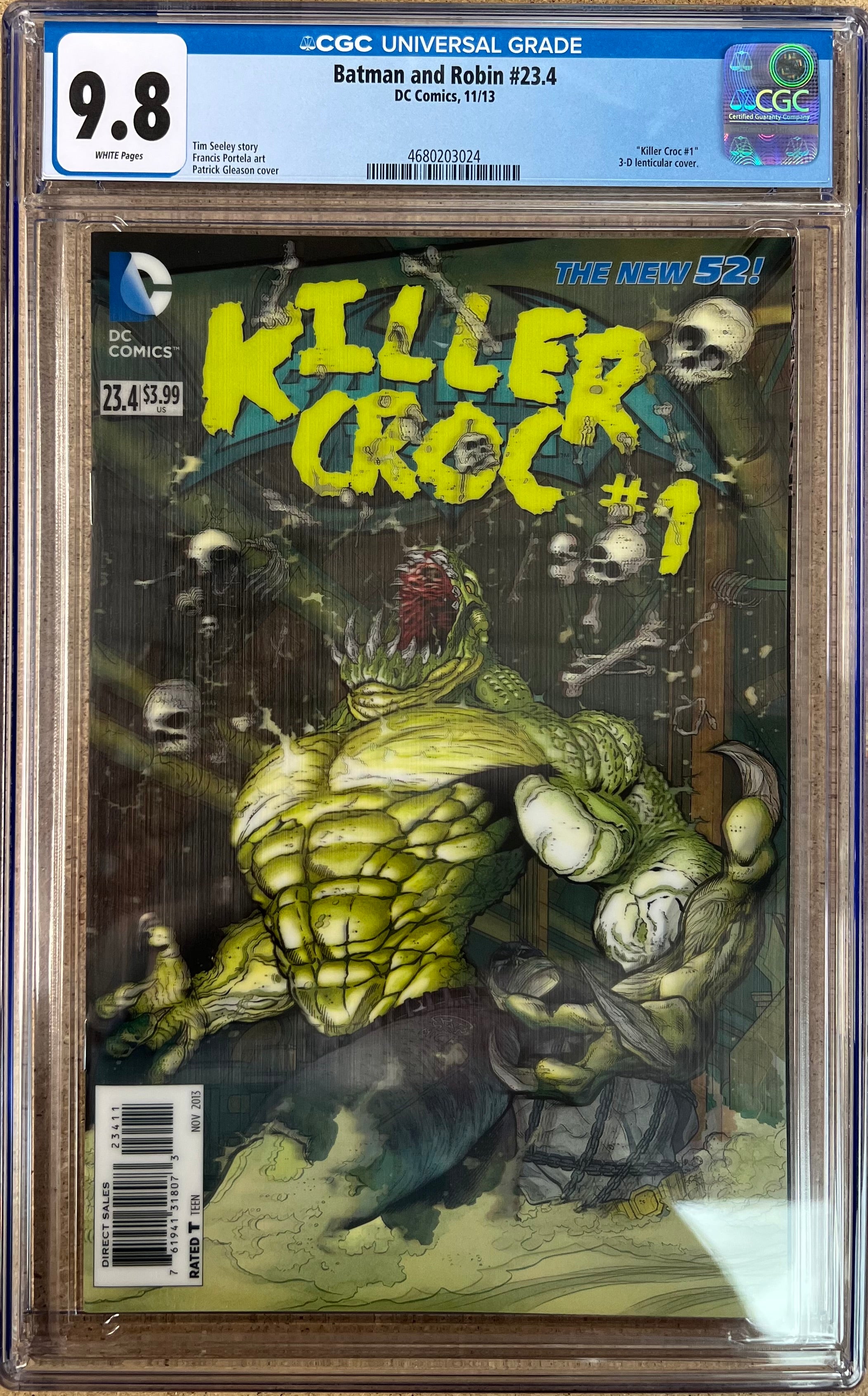 Batman and Robin #23.4 Lenticular Cover CGC 9.8