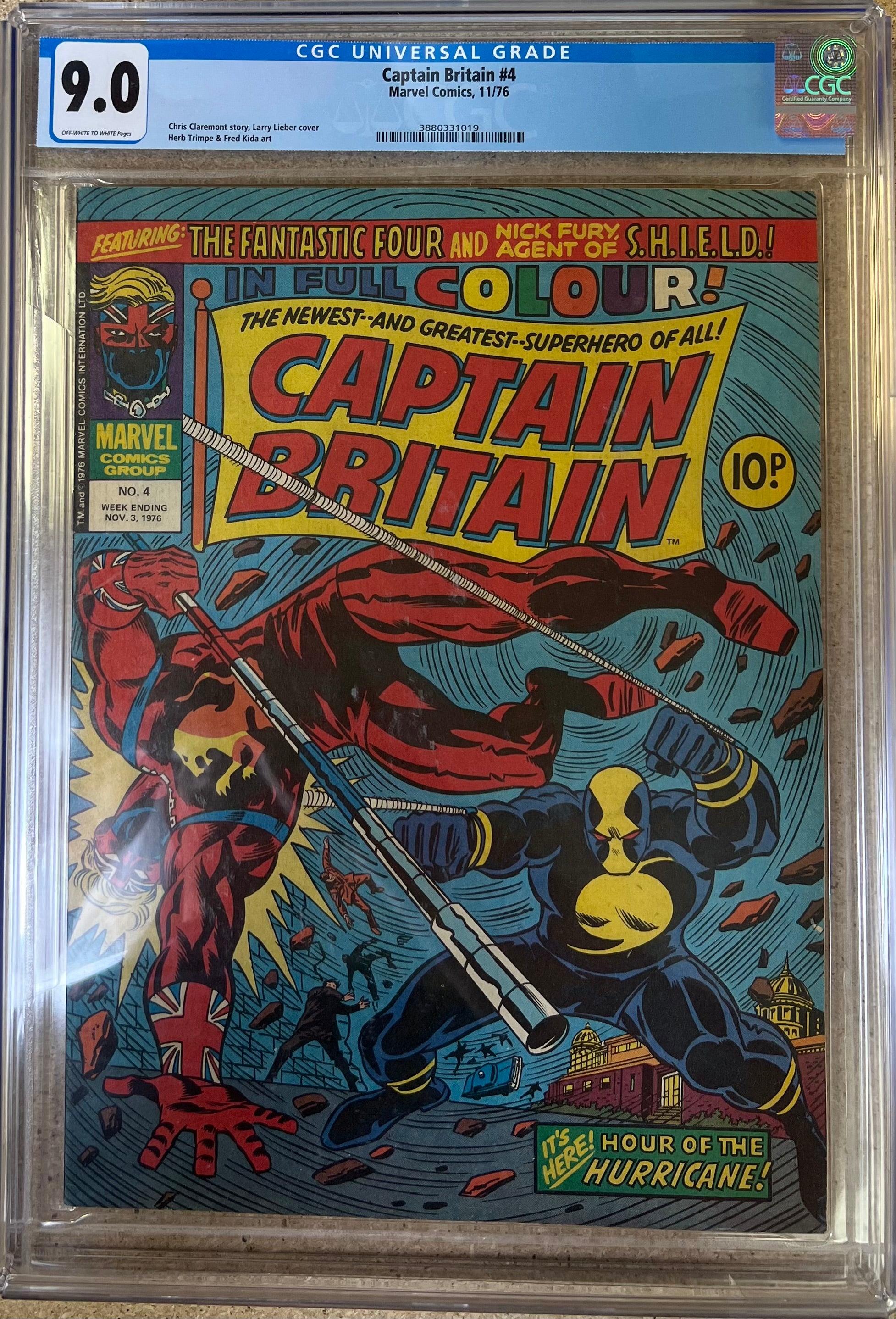 Captain Britain #4 CGC 9.0