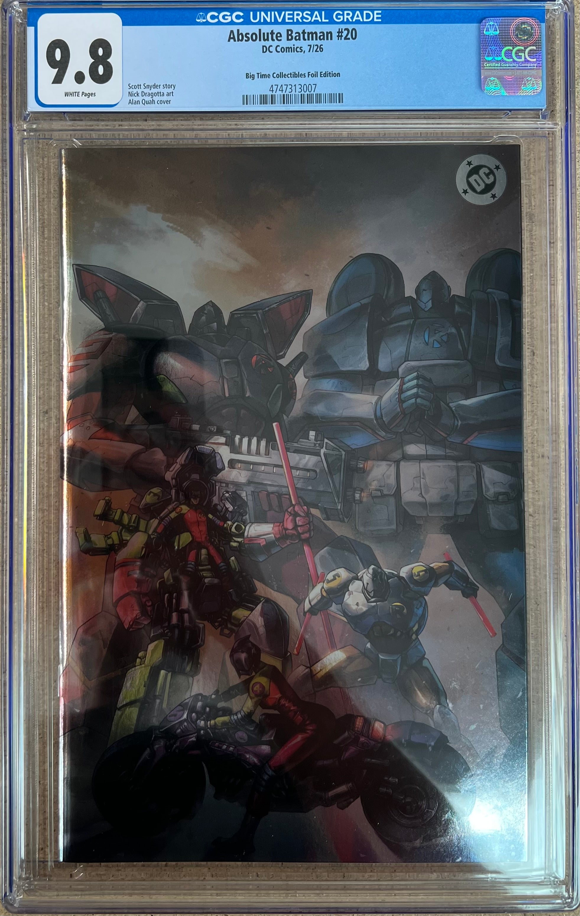 Absolute Batman #20 Quah Virgin Foil Variant CGC 9.8