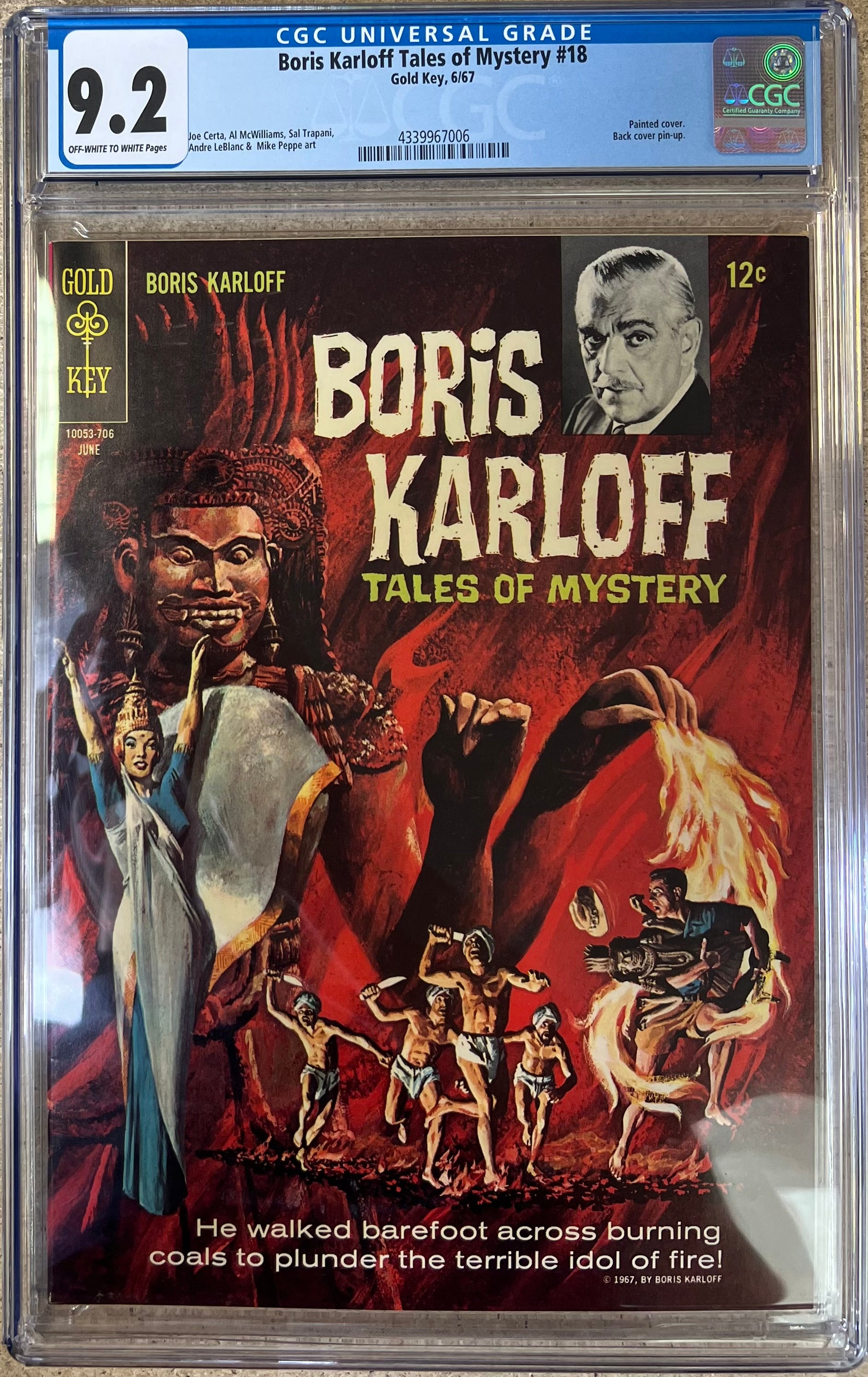 Boris Karloff Tales Of Mystery #18 CGC 9.2